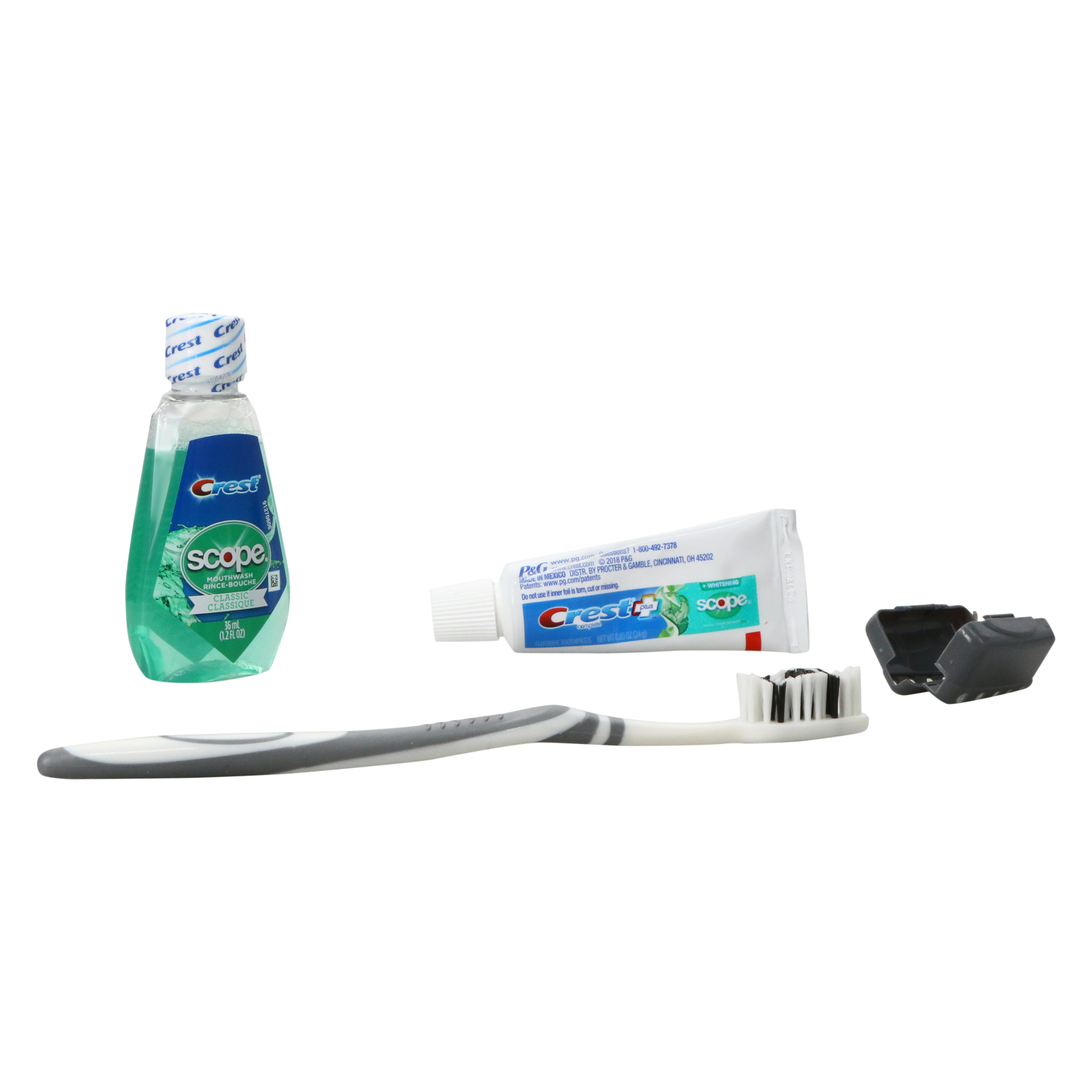 crest® travel toothbrush kit