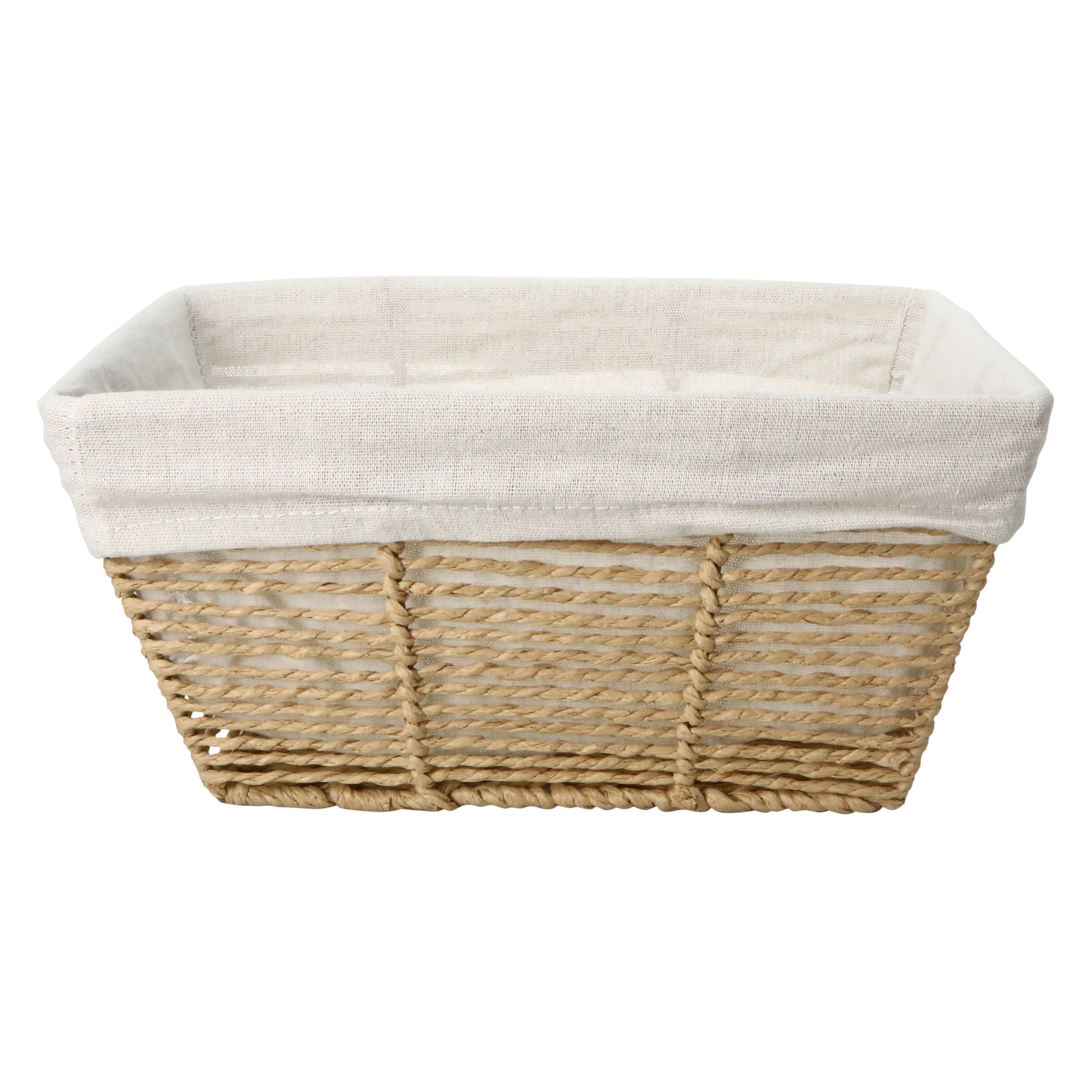 twisted paper rope basket 12in x 8in