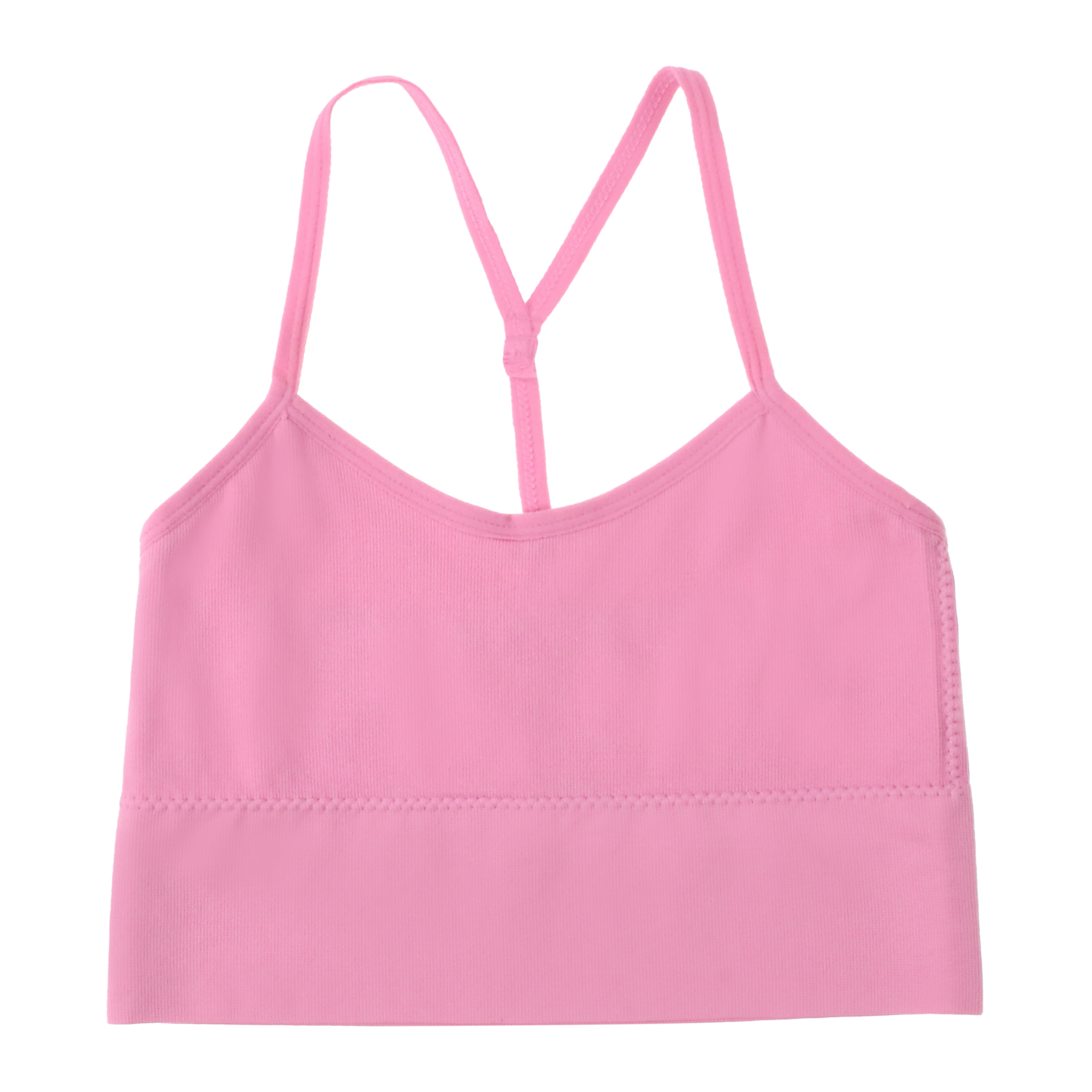 white longline t-back sports bra