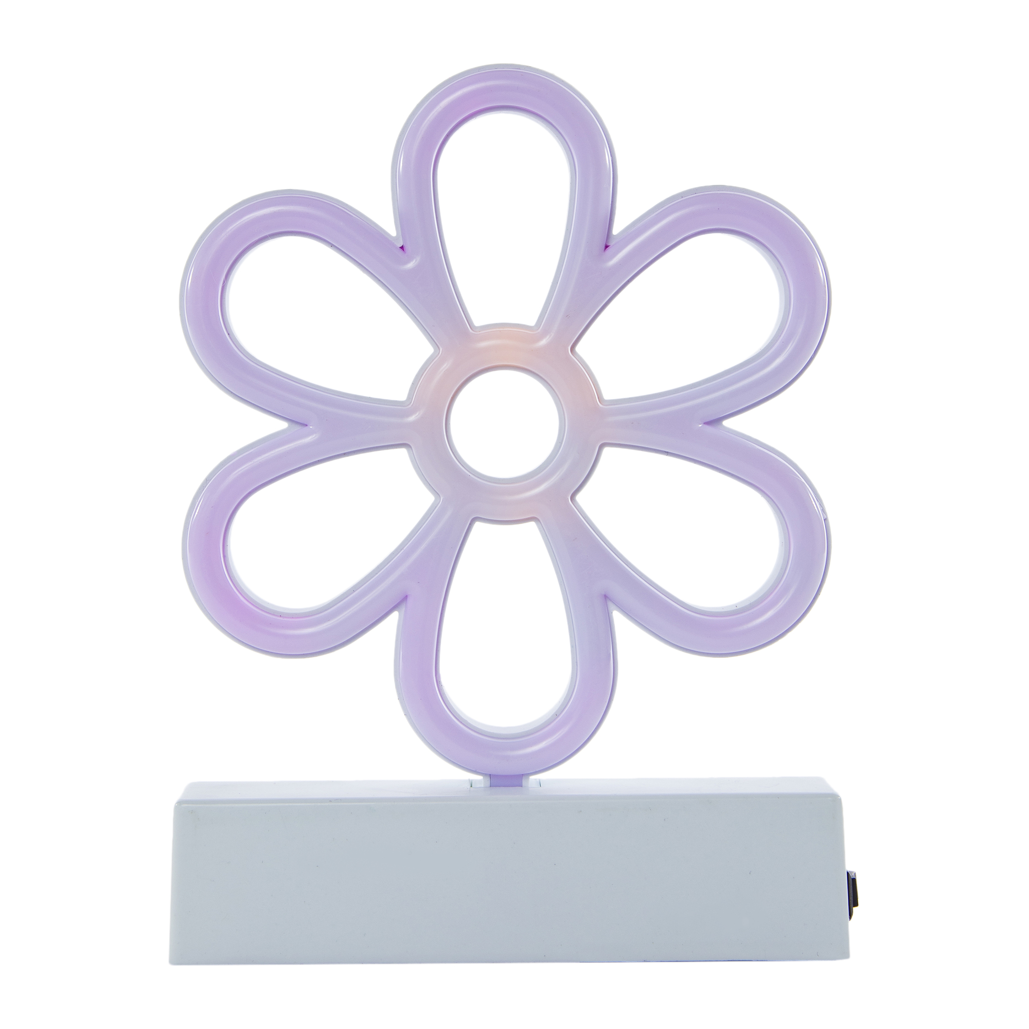 LED daisy neon light with stand 7.5in, battery operated