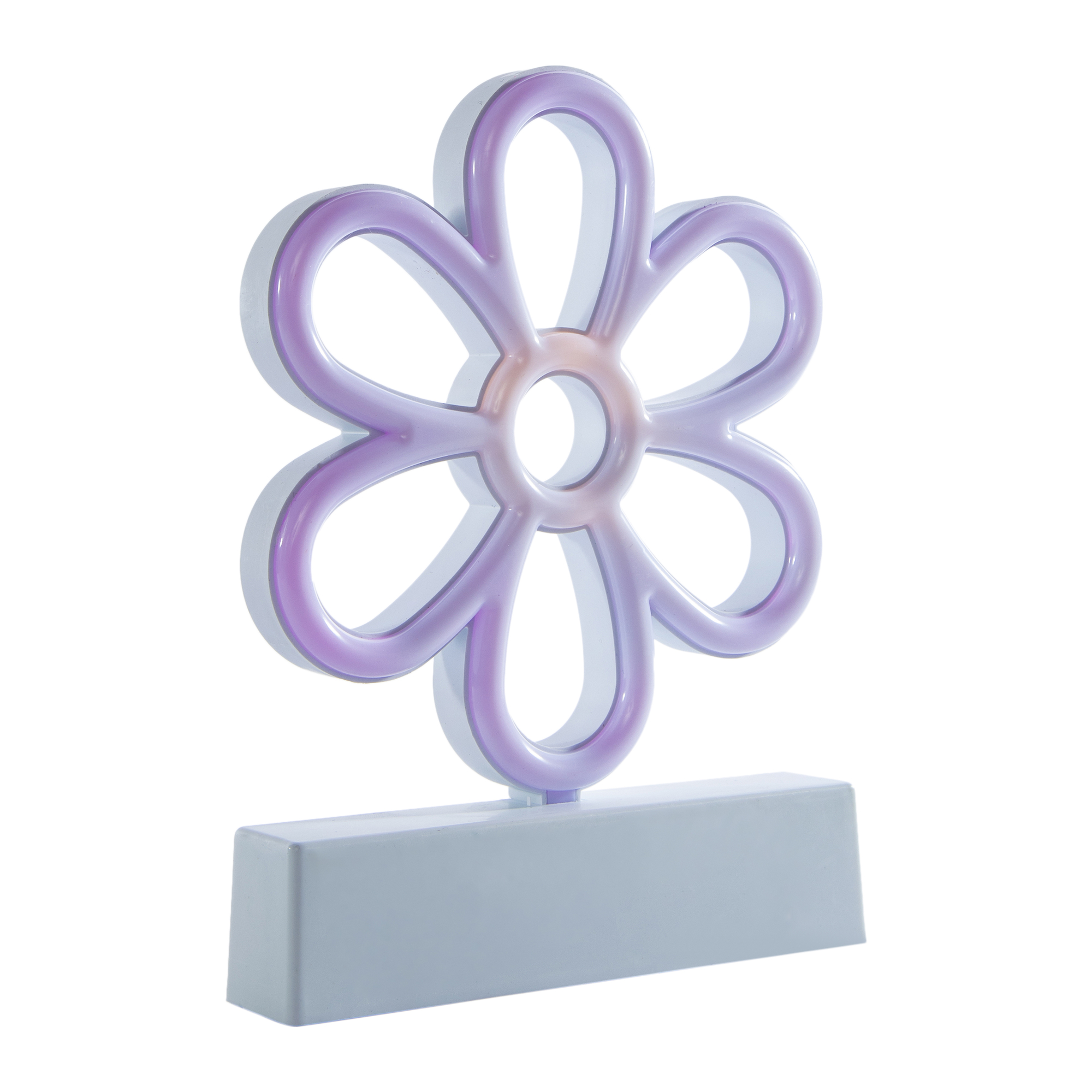 LED daisy neon light with stand 7.5in, battery operated