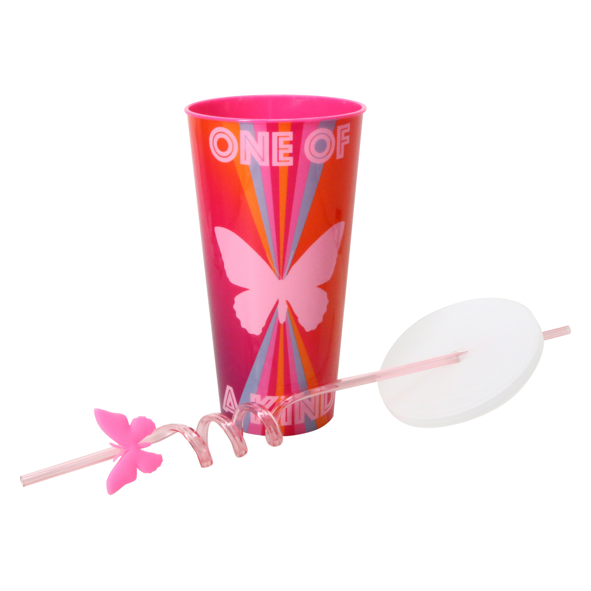 summer stadium sipper with lid & straw 32oz - shark