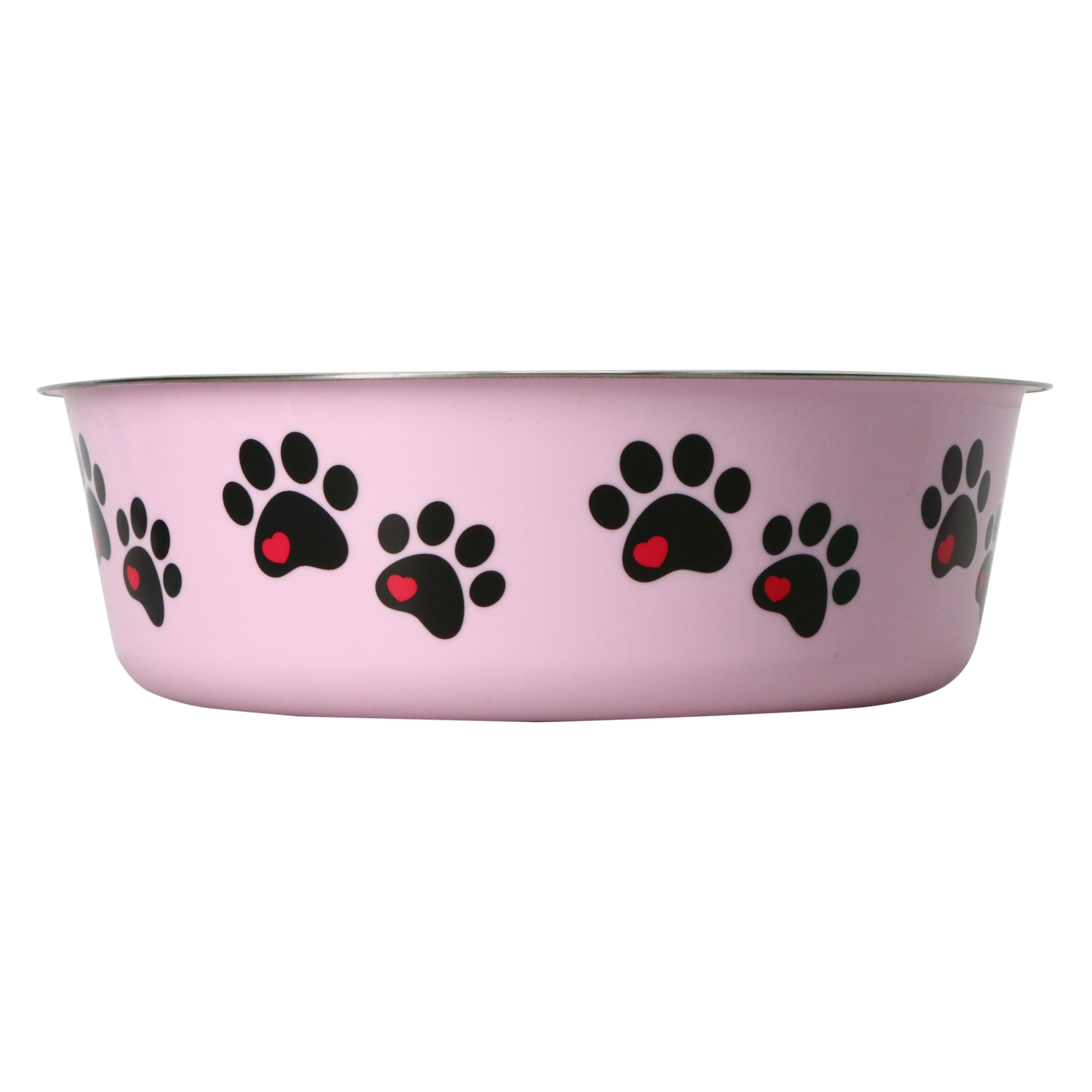 lilac stainless steel pet bowl for large dogs 6.5 cups/52oz