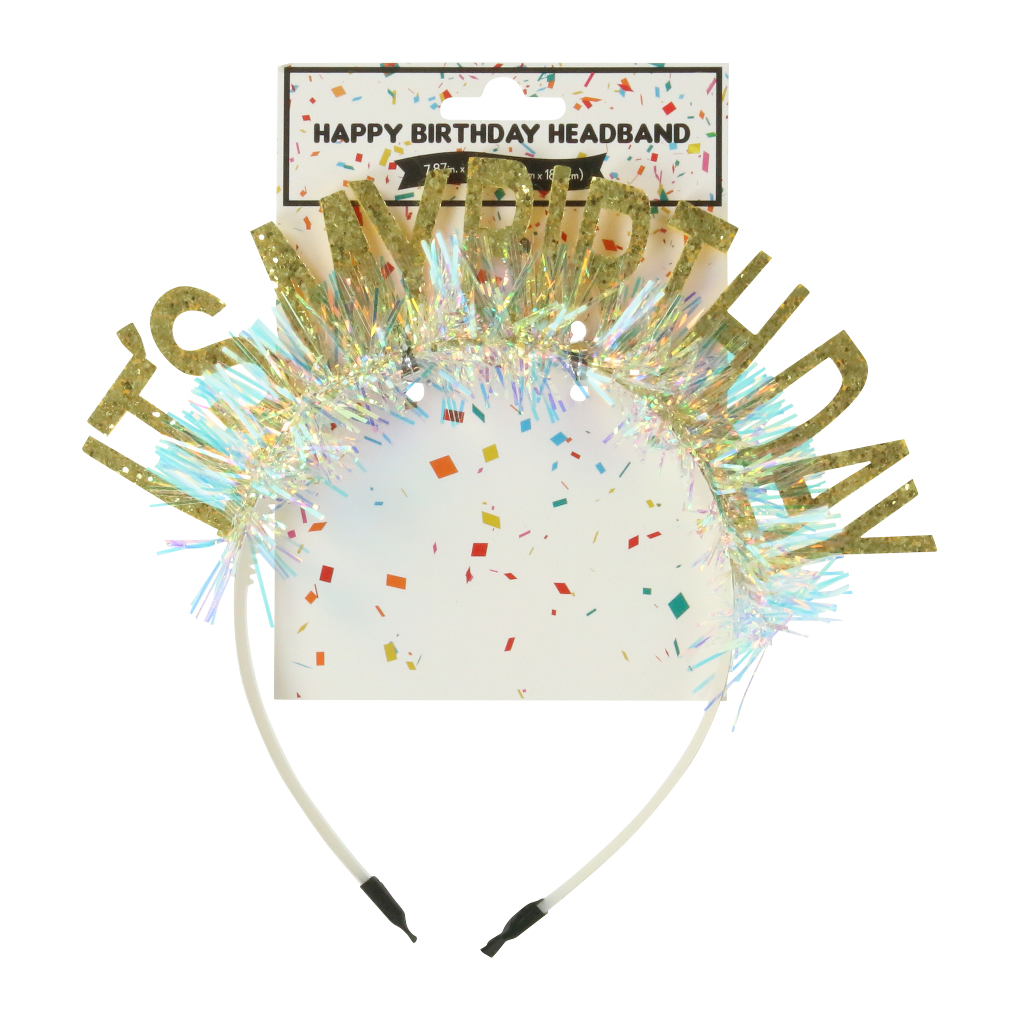 it's my birthday headband - gold