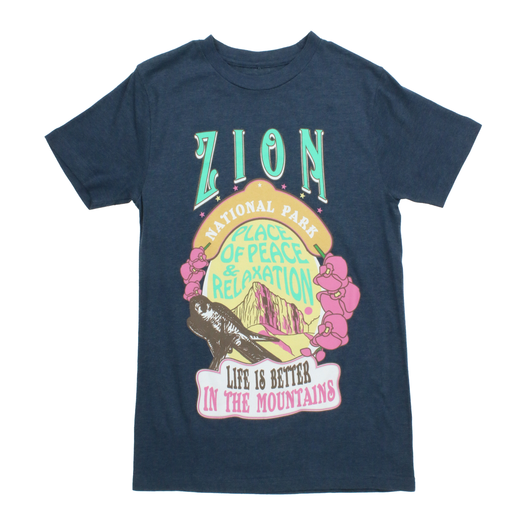zion national park graphic tee