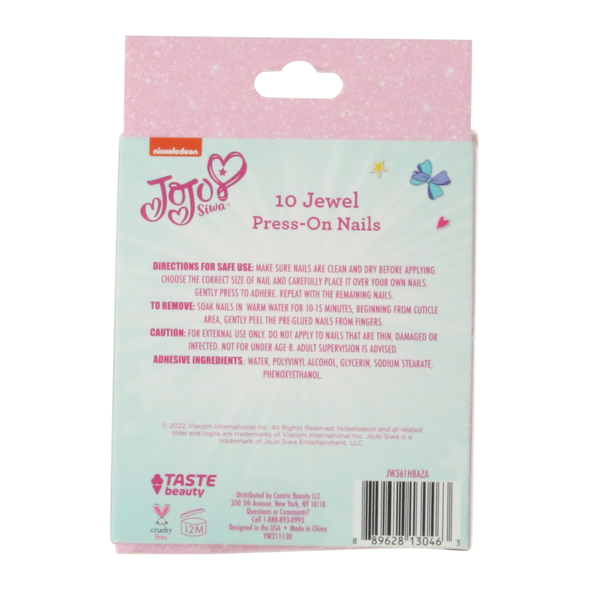 jojo siwa™ jewel press-on nails set 10-count