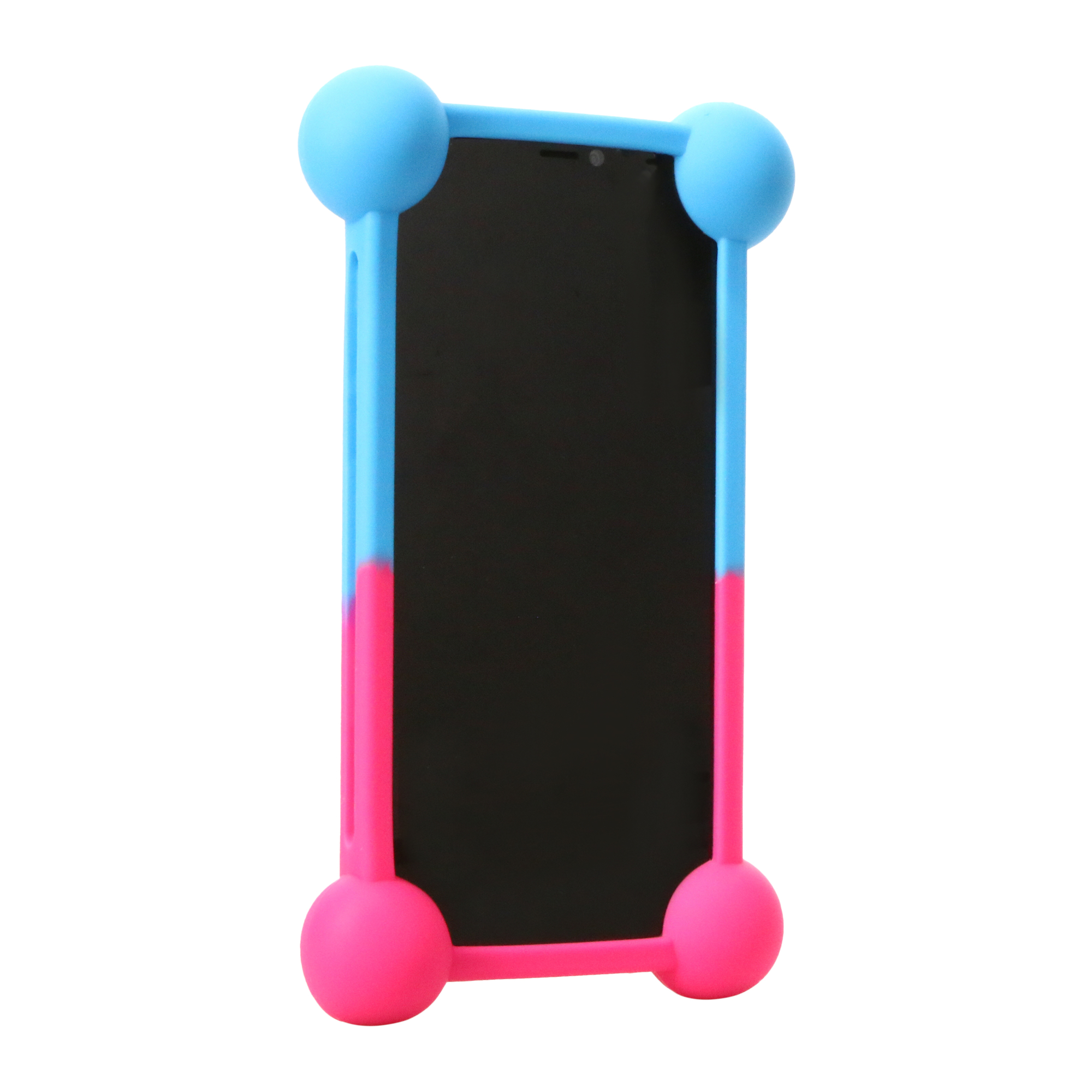 bumpin’ LEDs silicone phone case protector - pink/purple