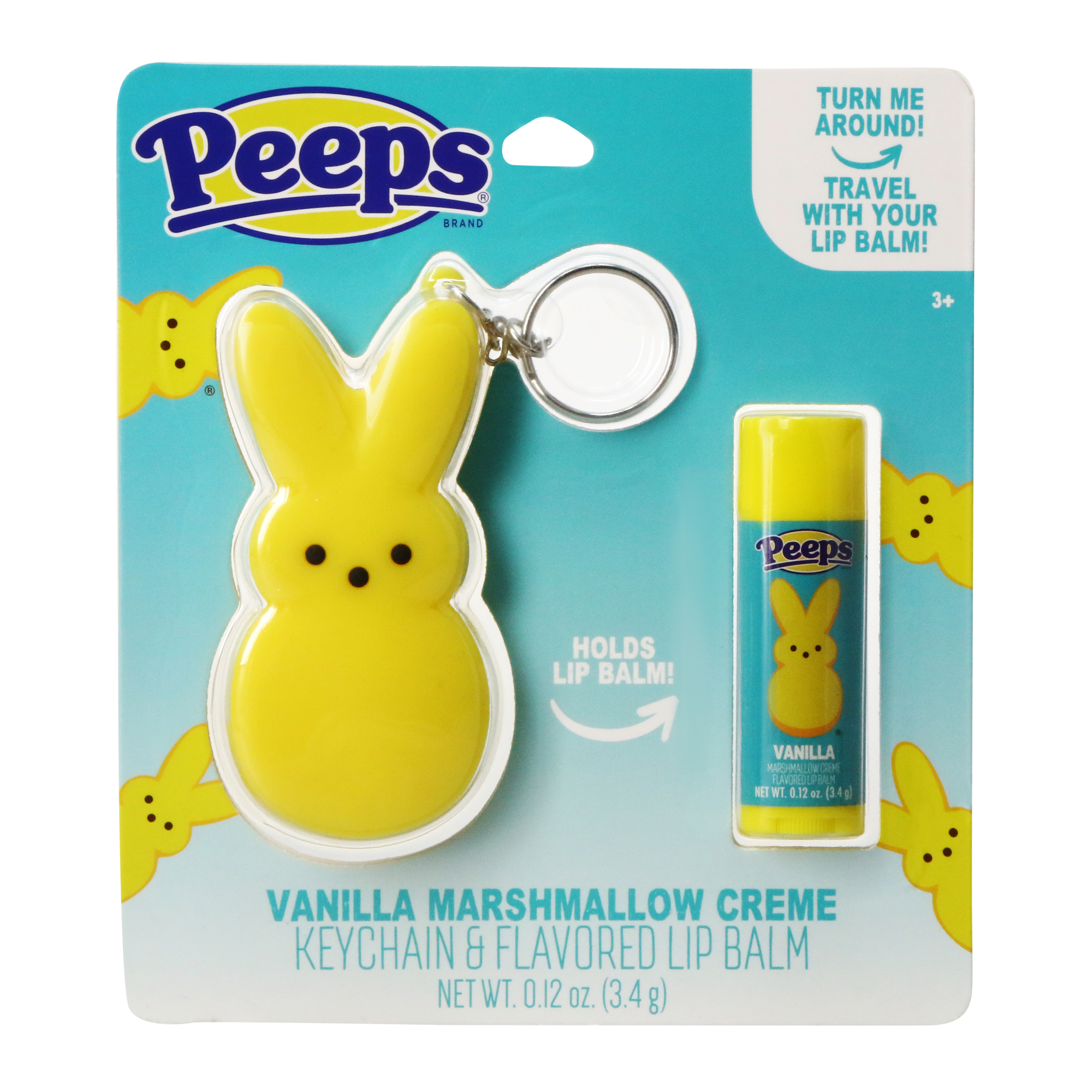 peeps® flavored lip balm & keychain set