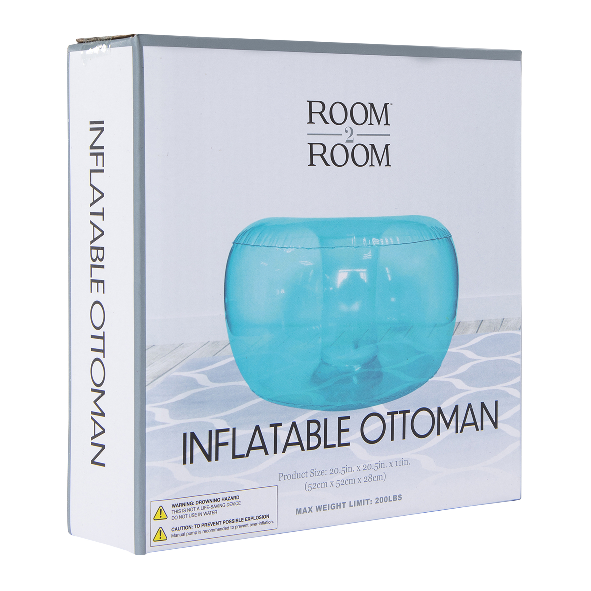 inflatable ottoman 20.5in x 11in Five Below