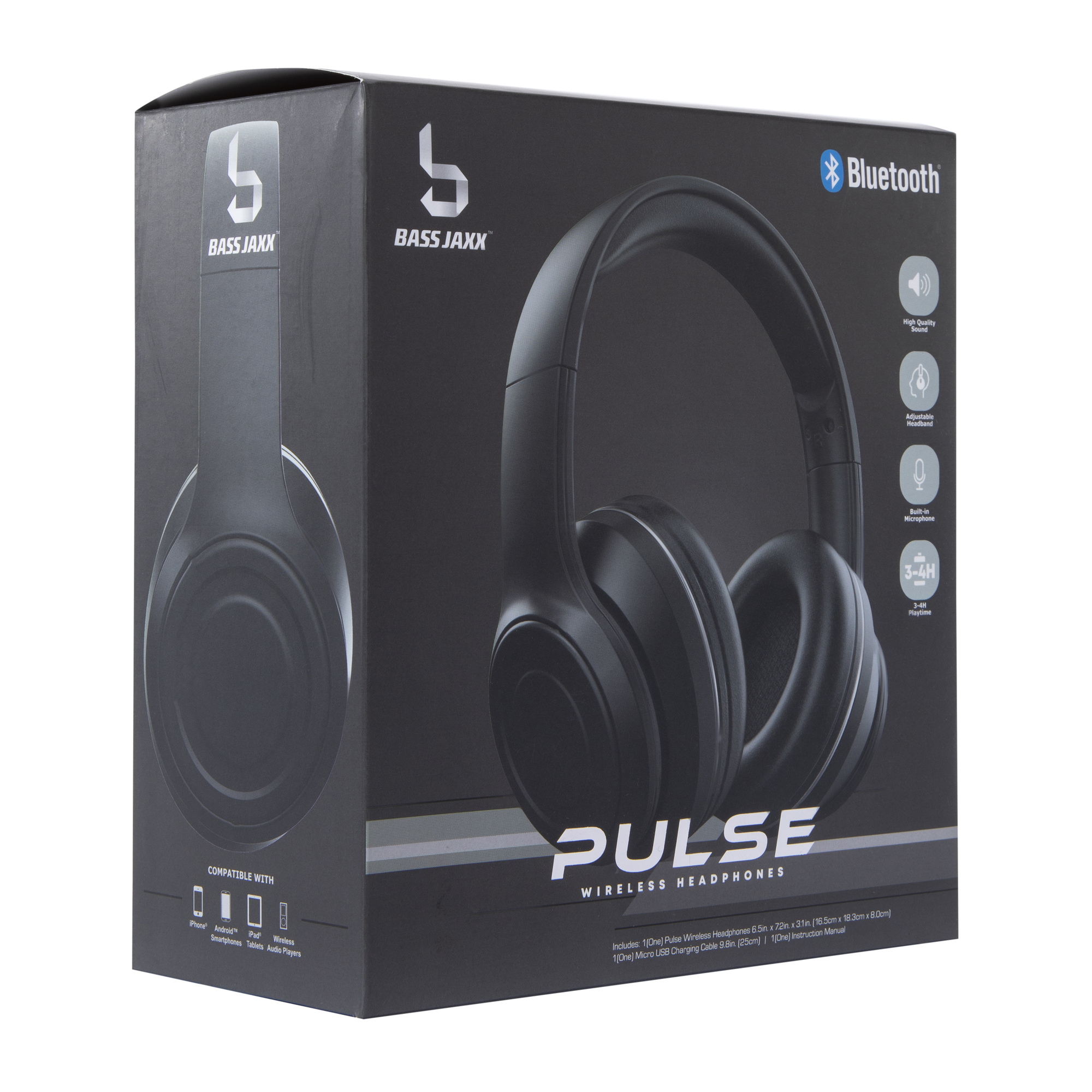 pulse wireless bluetooth® headphones w/ mic