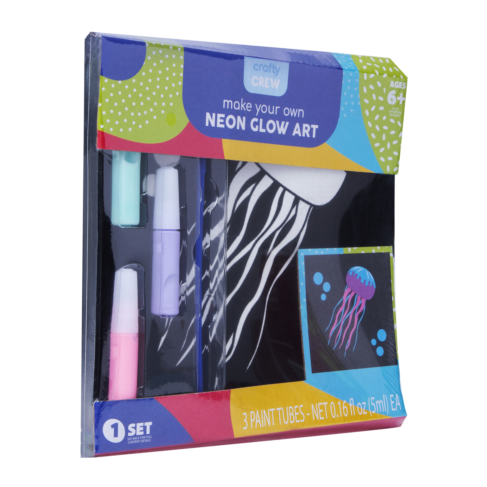 neon glow art kit - turtle