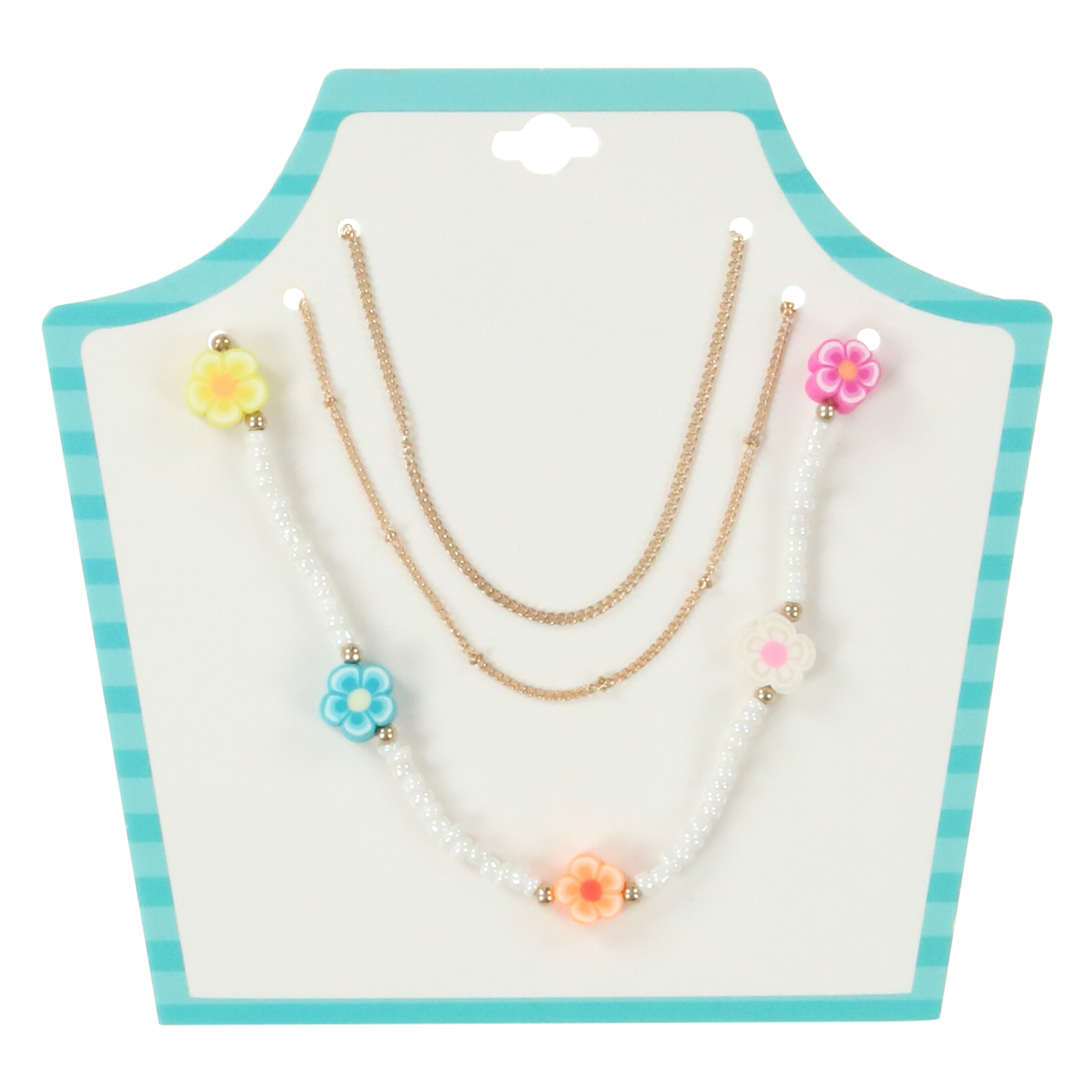 festival fun layered necklace - daisy
