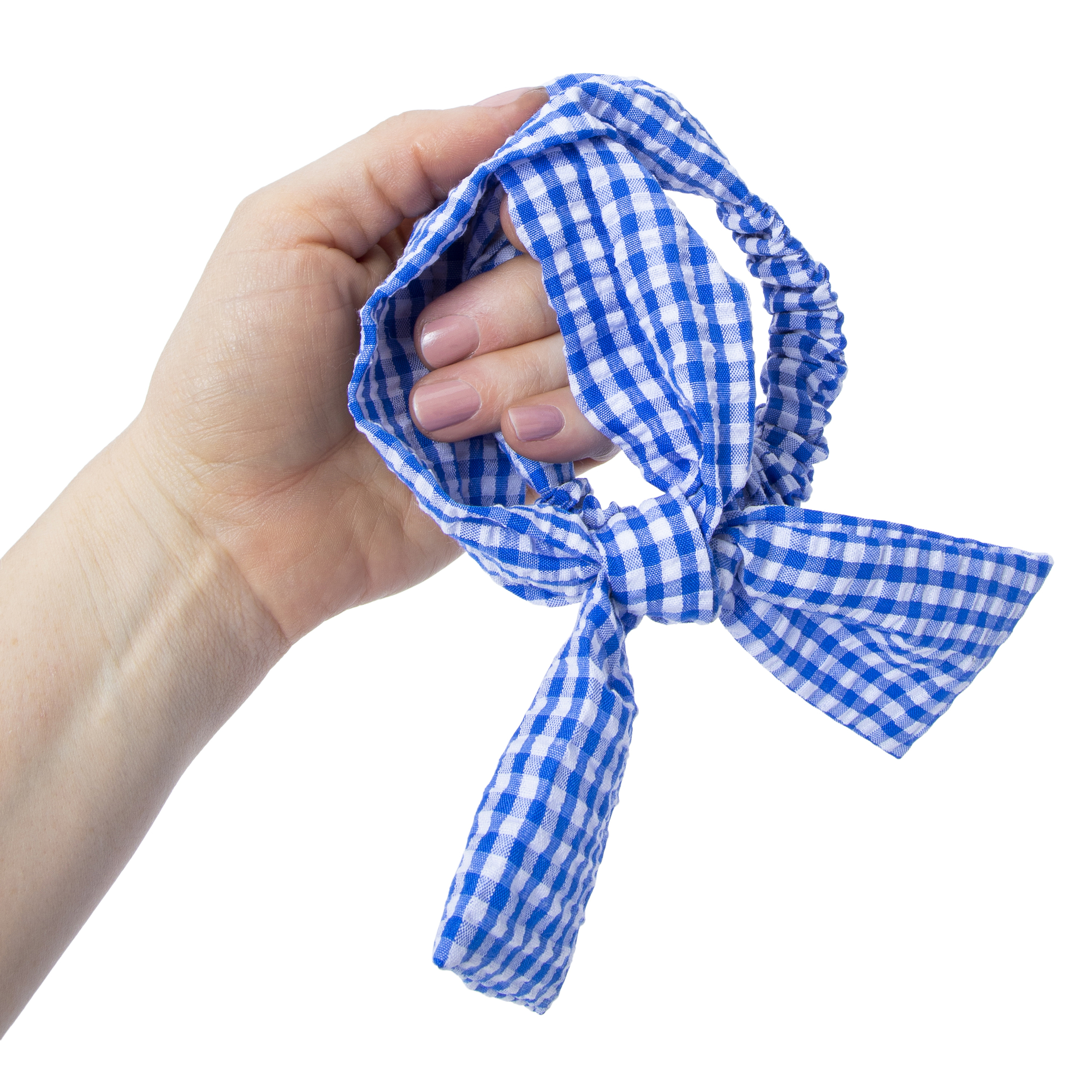 gingham bow headwrap
