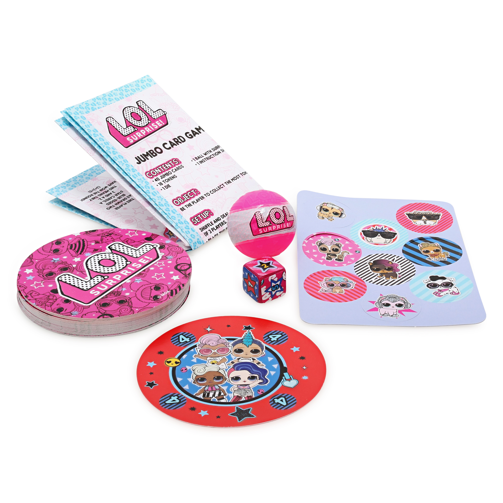 l.o.l. surprise™ jumbo card game with surprise accessory