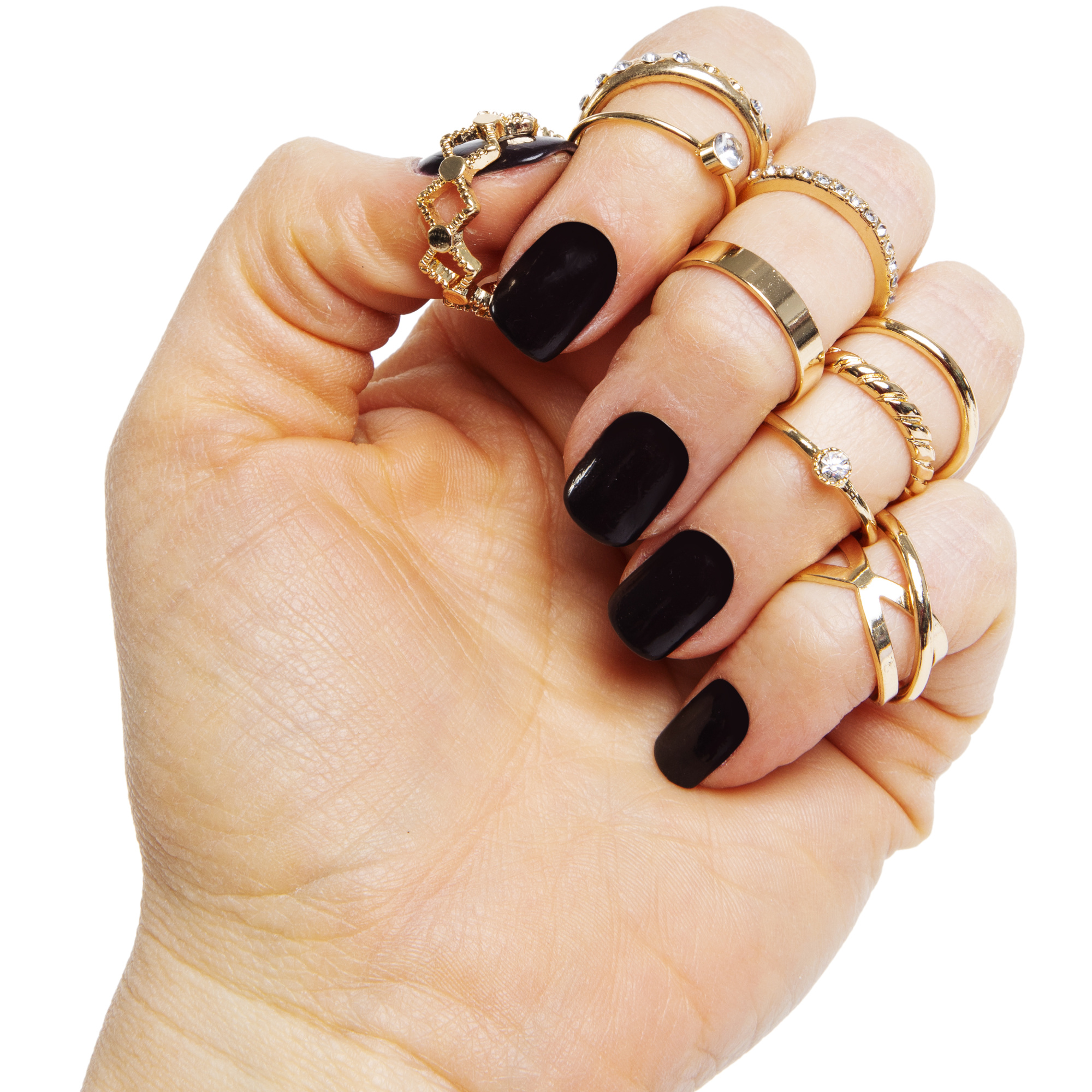 I know guac is extra but so am I' 10-piece gold ring set