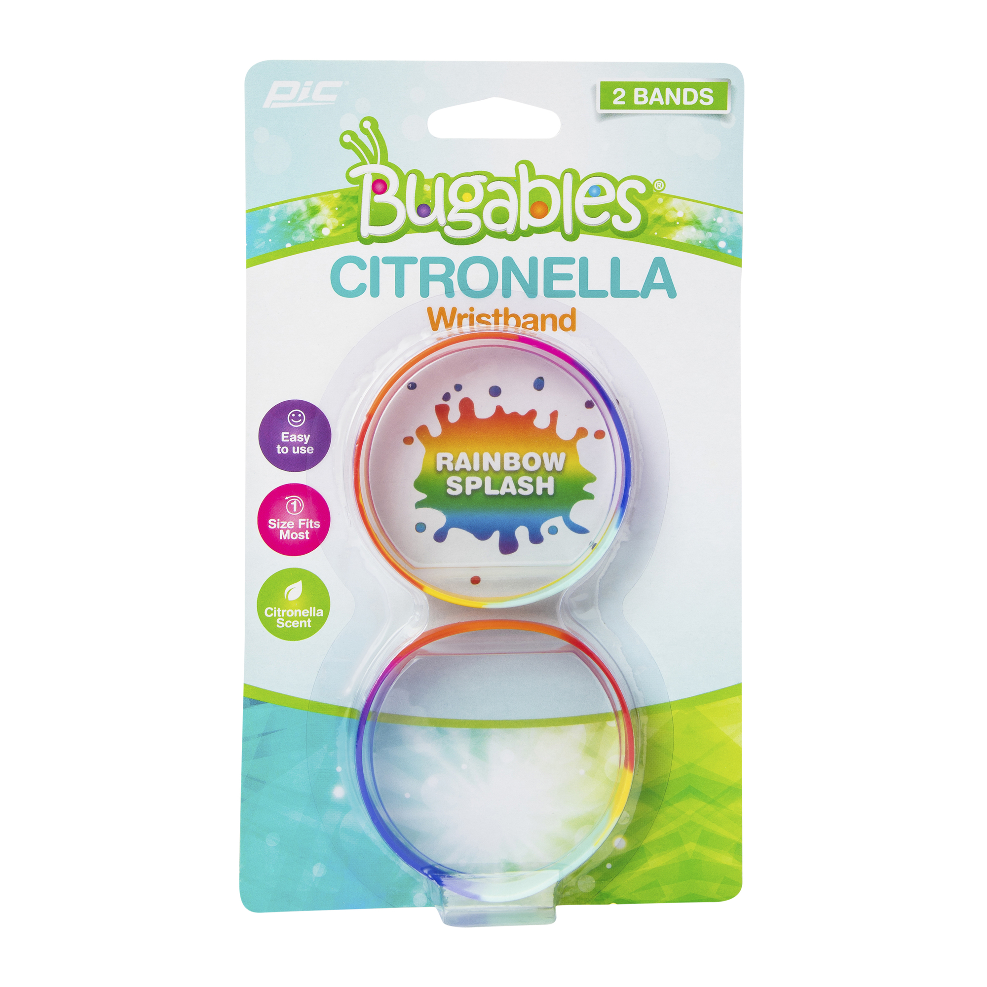 bugables® citronella bug repellent wristband 2-pack