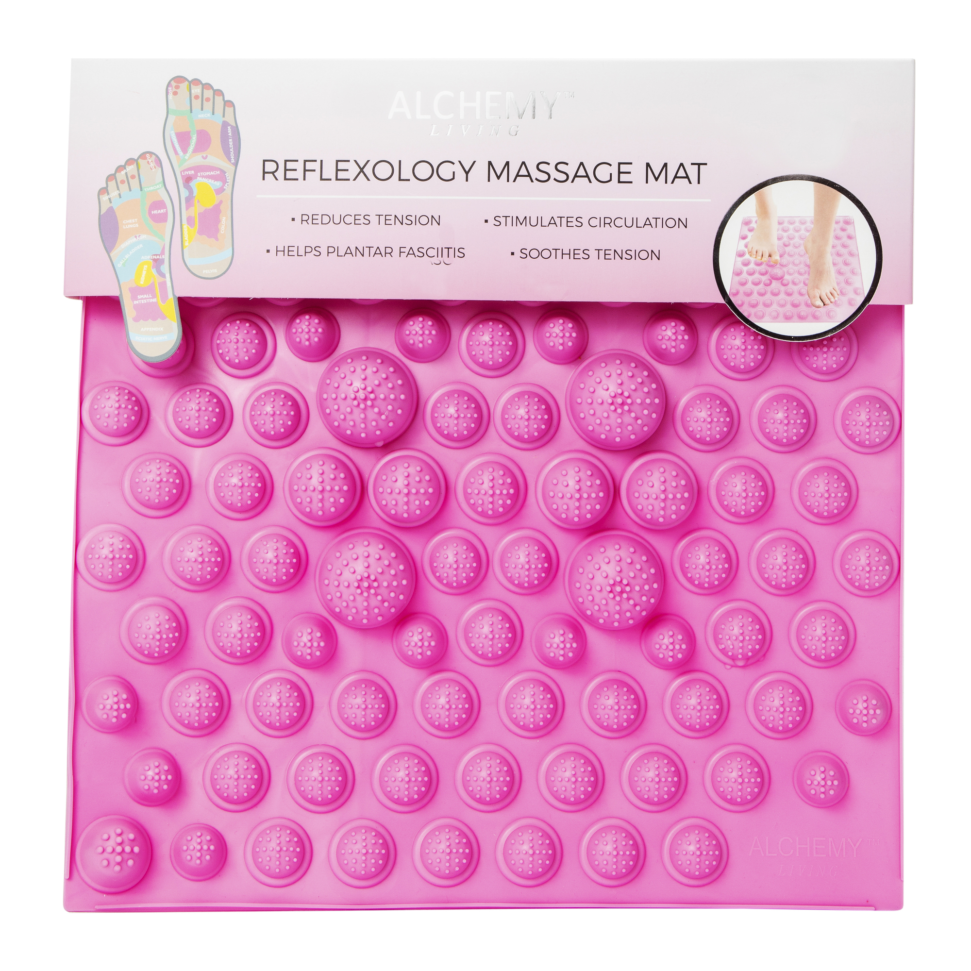 alchemy living™ reflexology massage mat