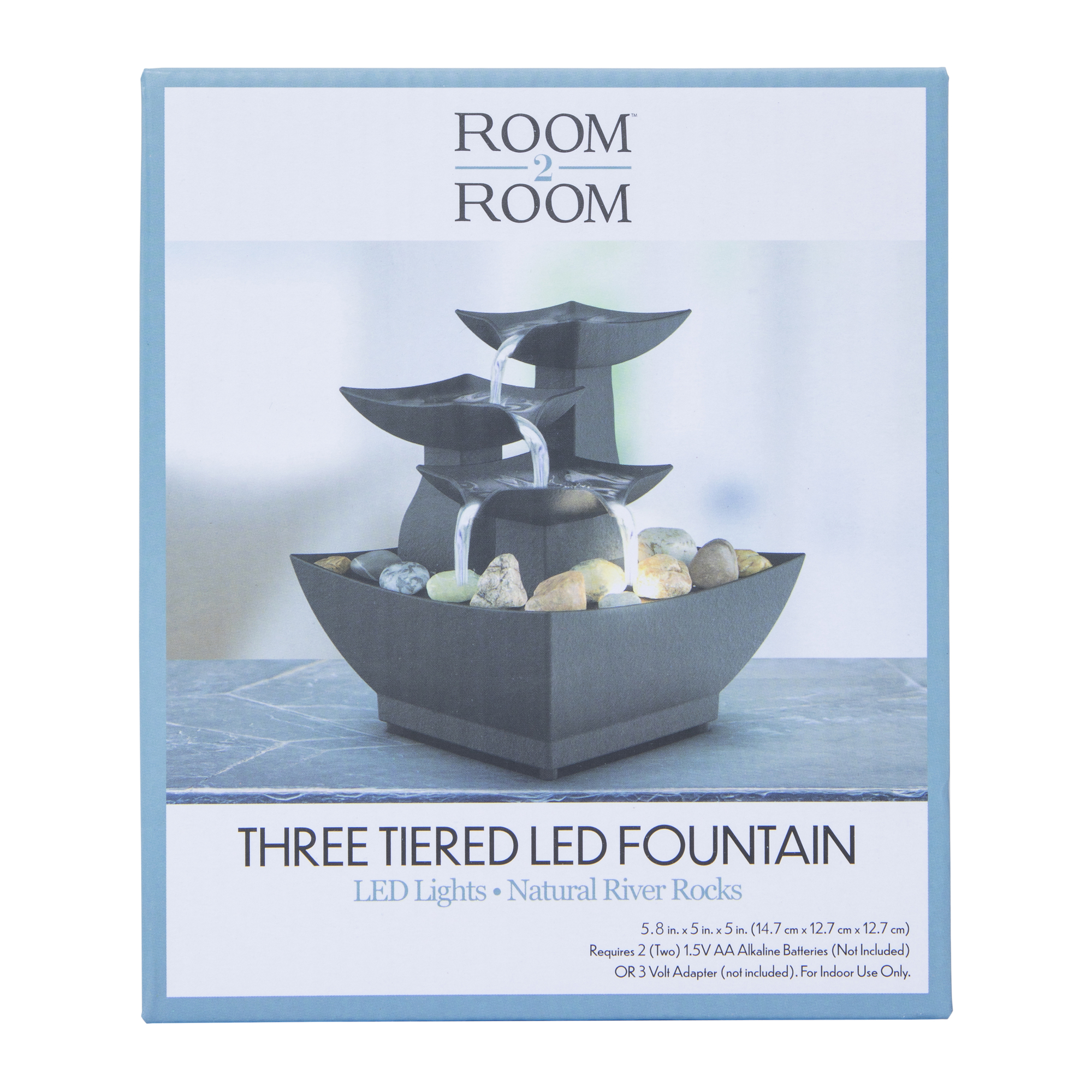 3-tiered LED fountain 5.8in