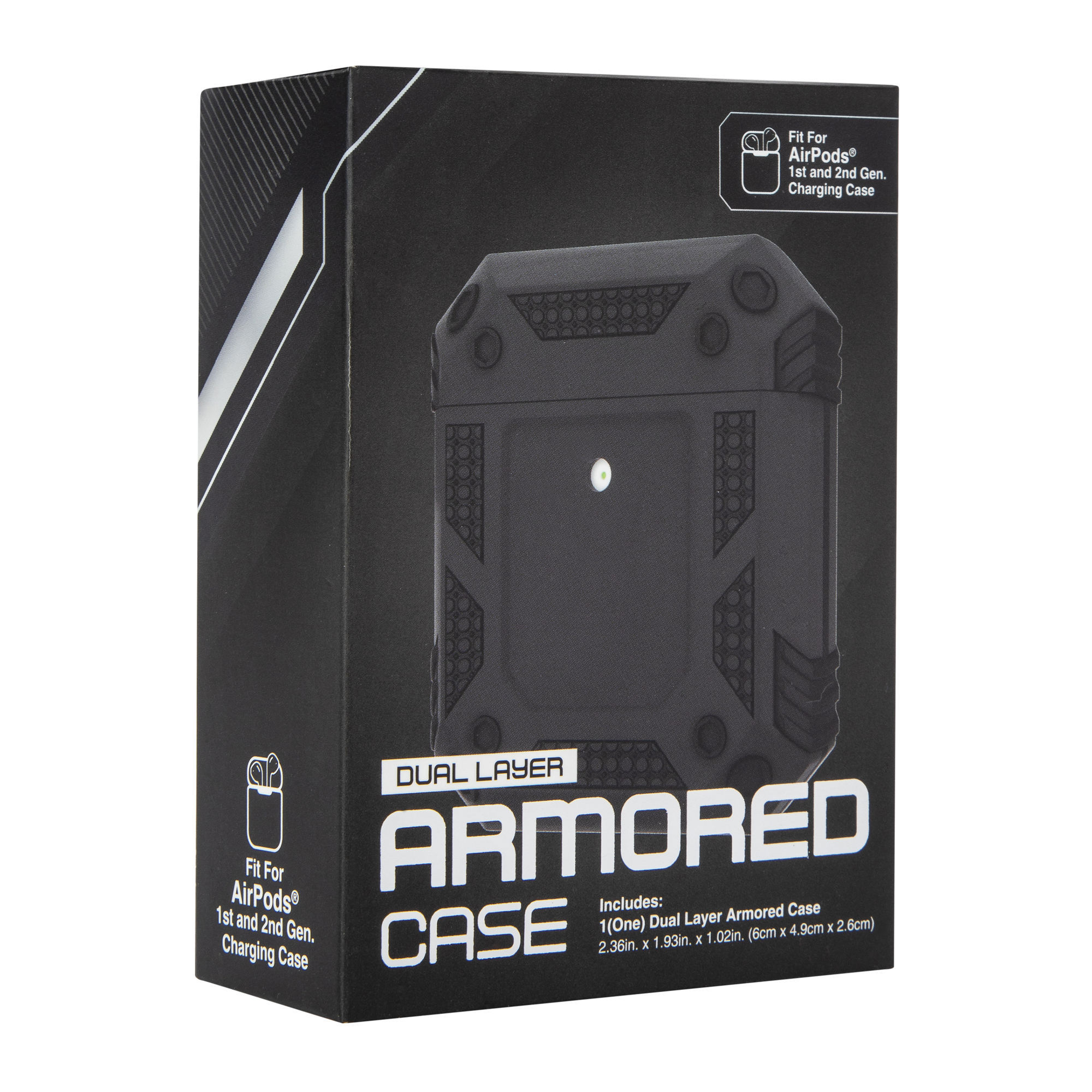 dual-layer armored case fit for AirPods® gen 1 & 2