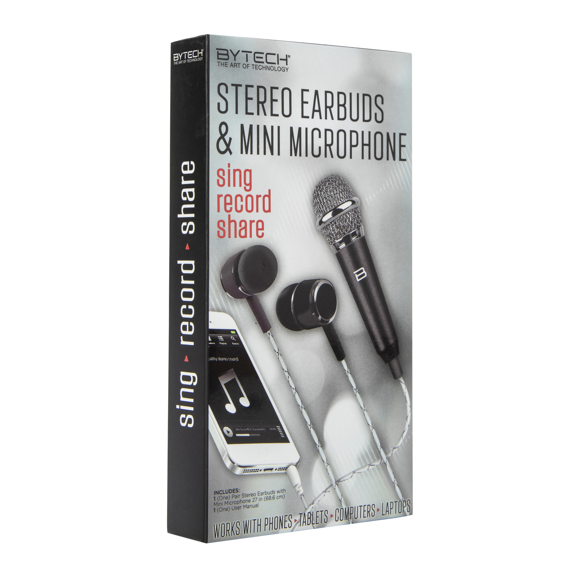 stereo earbuds mini microphone