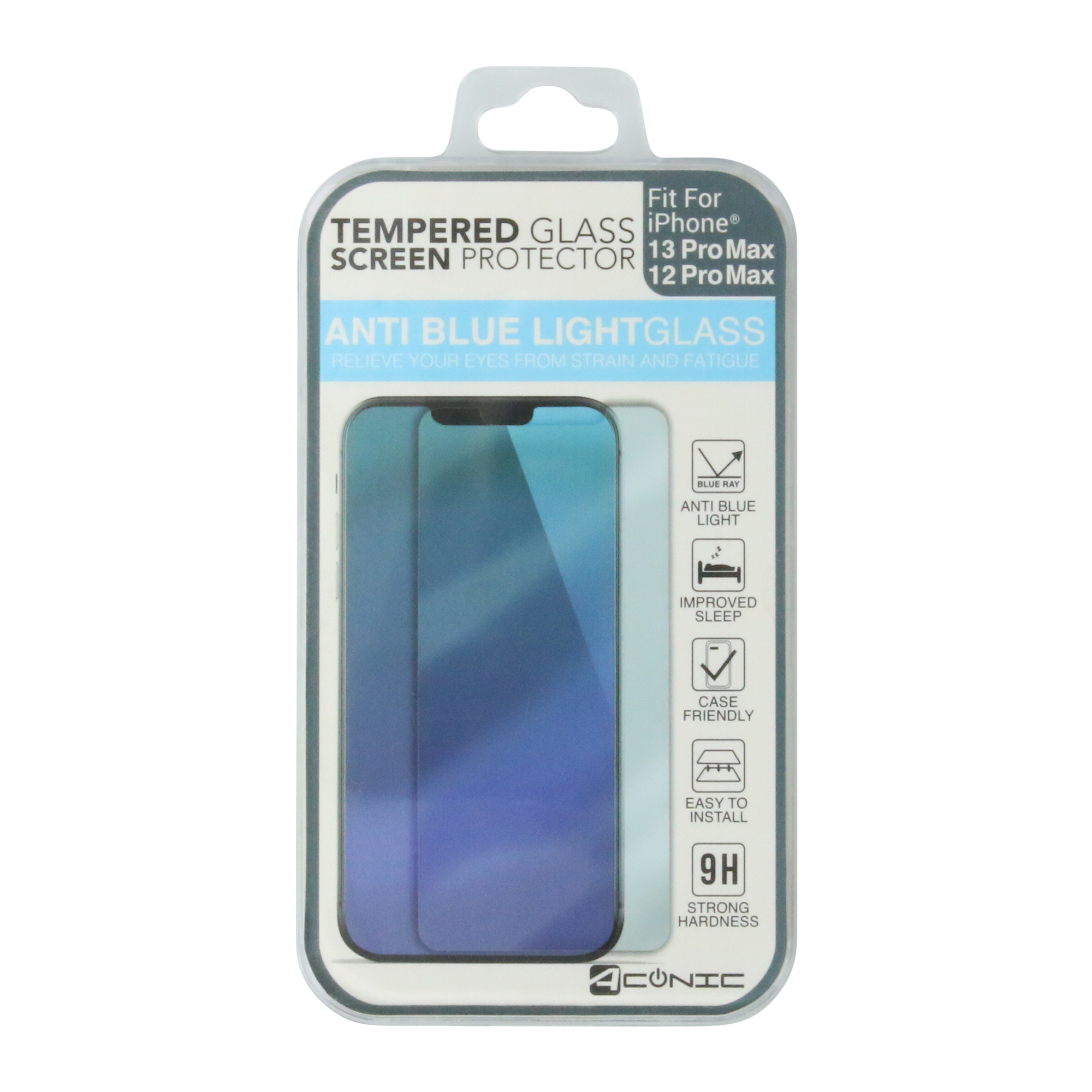 iPhone 13 Pro Max® / 12 Pro Max® tempered glass anti blue light screen protector