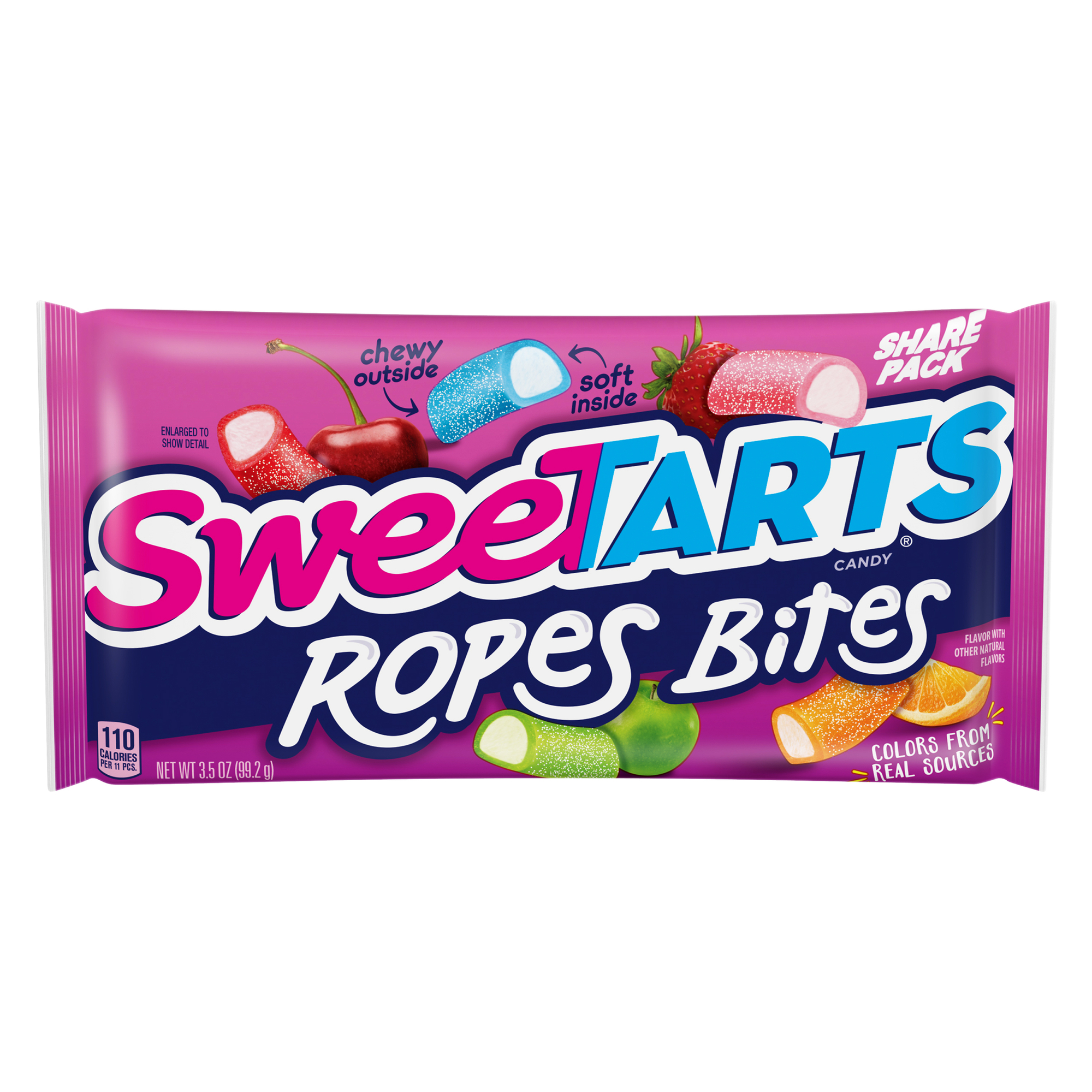 sweetarts® soft & chewy ropes bites candy share pack 3.5oz
