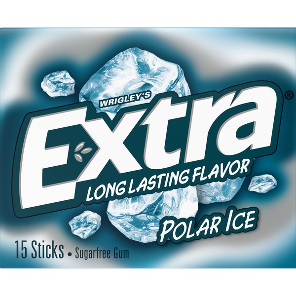 extra® polar ice sugarfree gum - 15 sticks