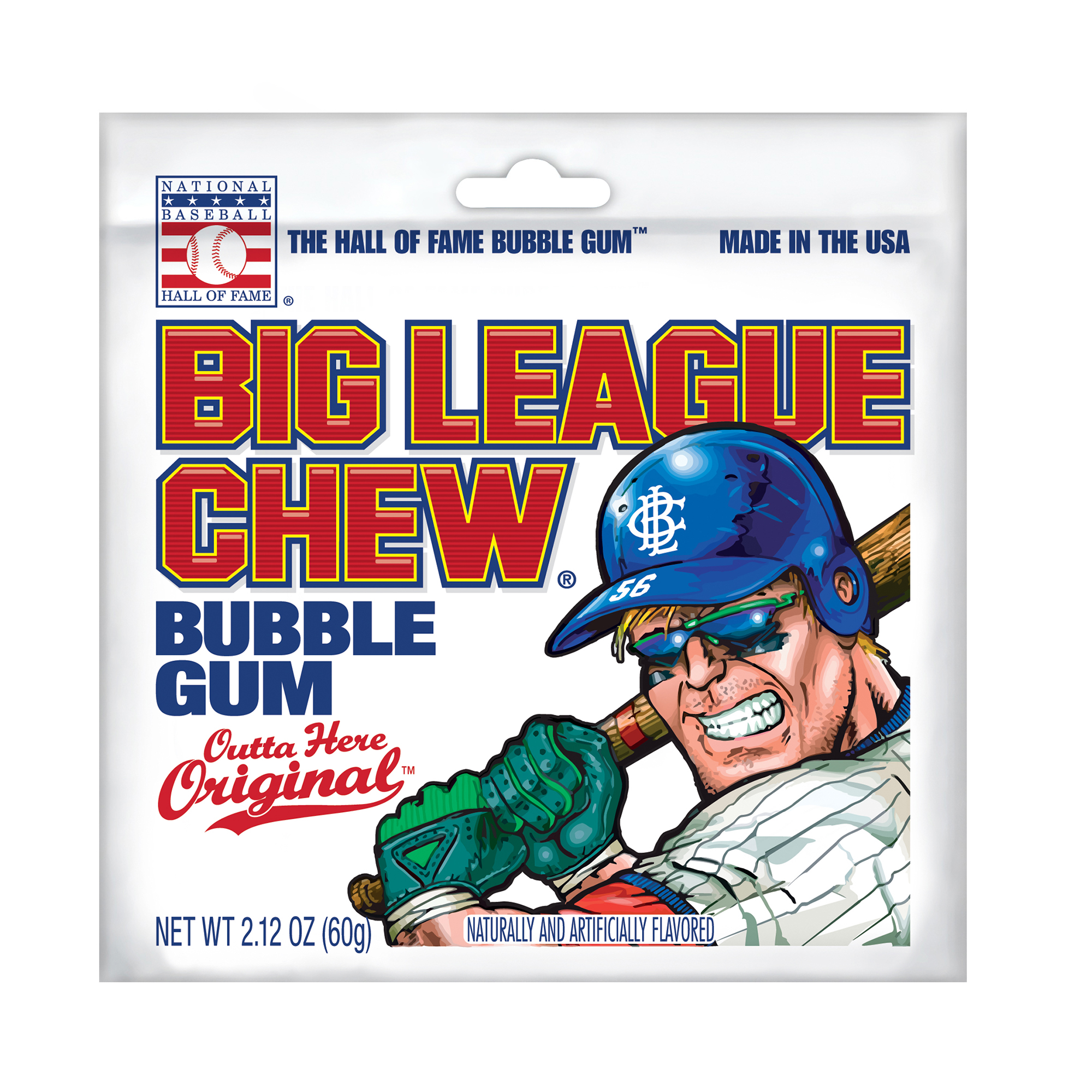 big league chew® bubble gum - outta here original™  2.12oz