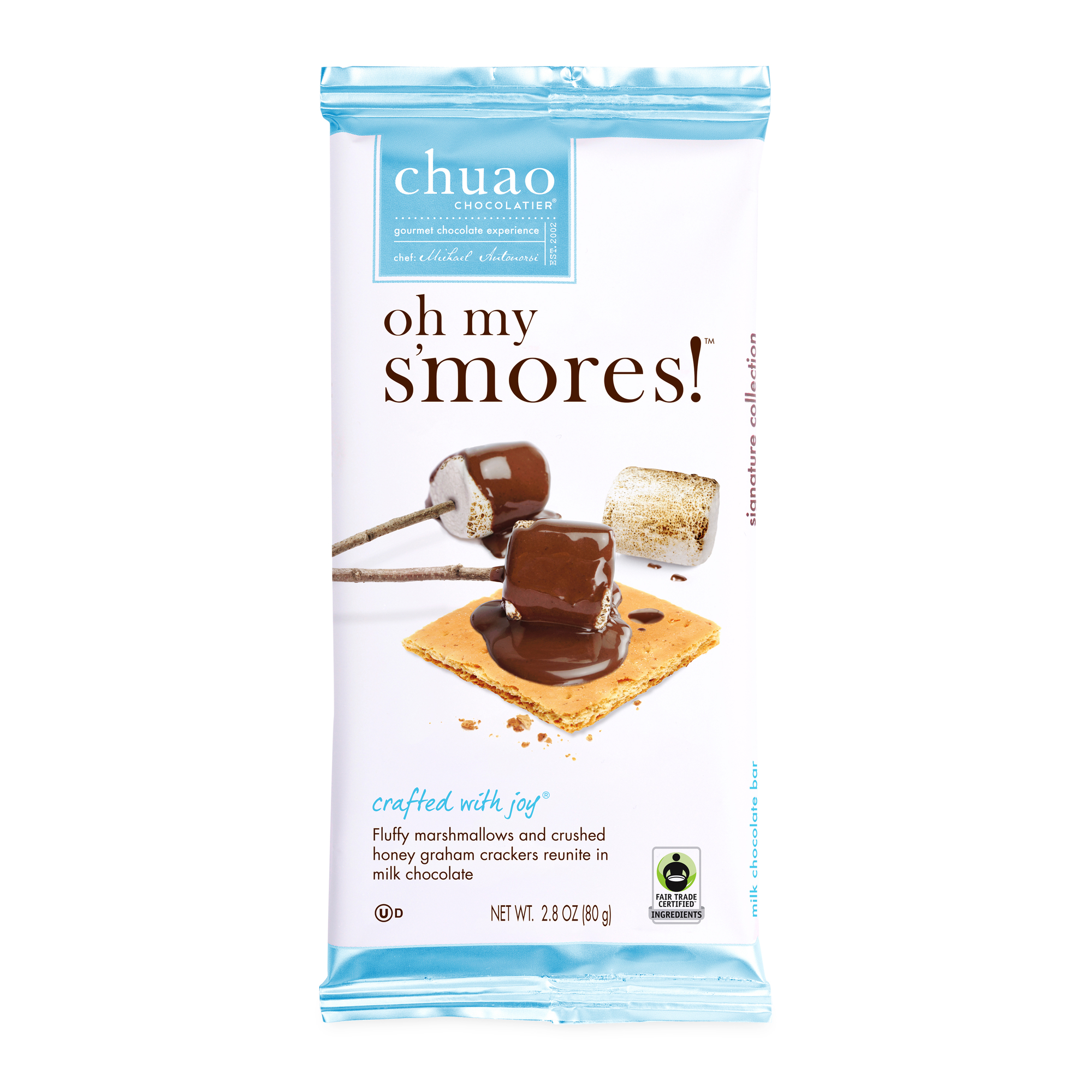 chuao chocolatier® oh my s'mores!™ chocolate bar 2.8oz