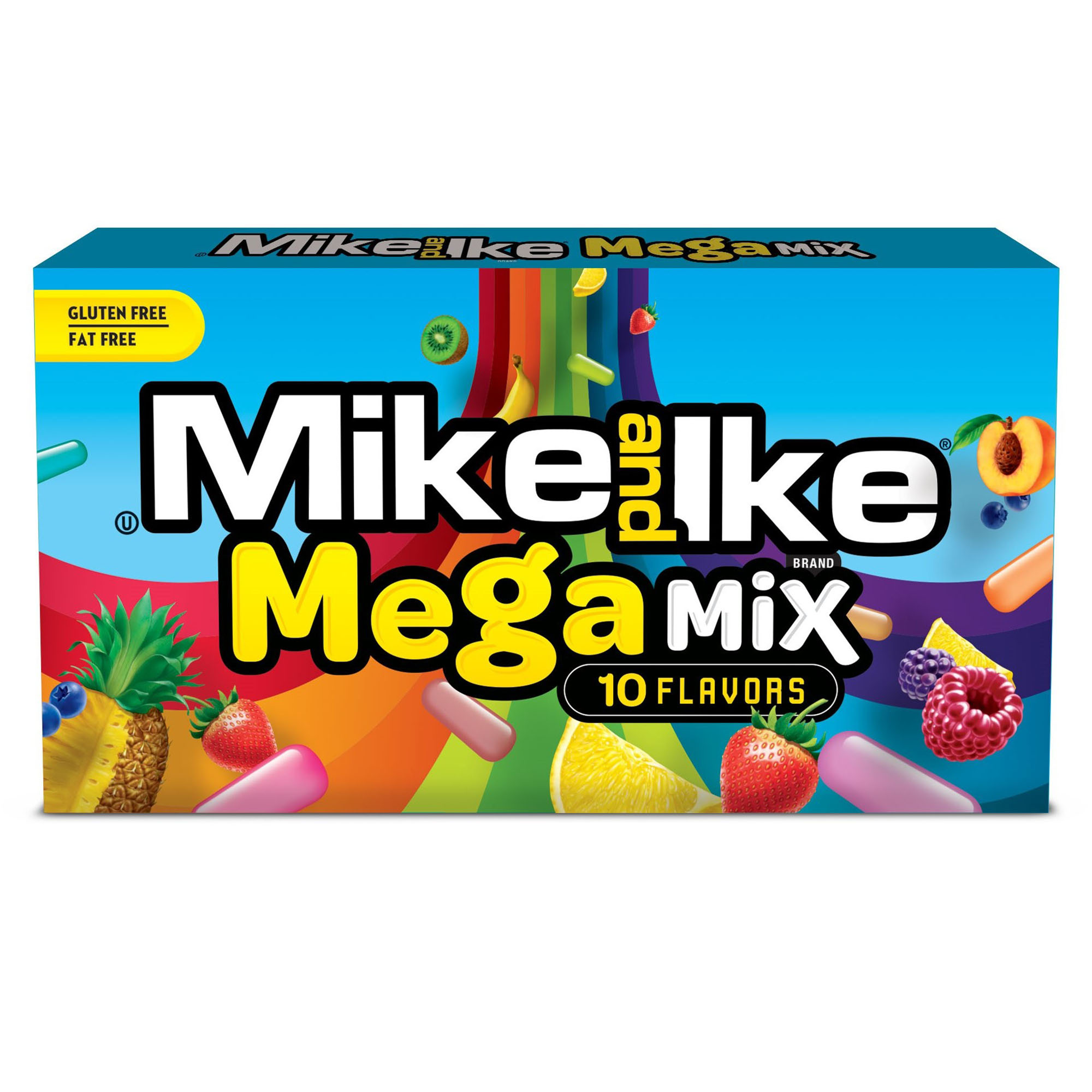 mike and ike® mega mix ten flavors theater box candy 5oz