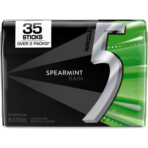 wrigley's 5® spearmint rain gum - 35 sticks