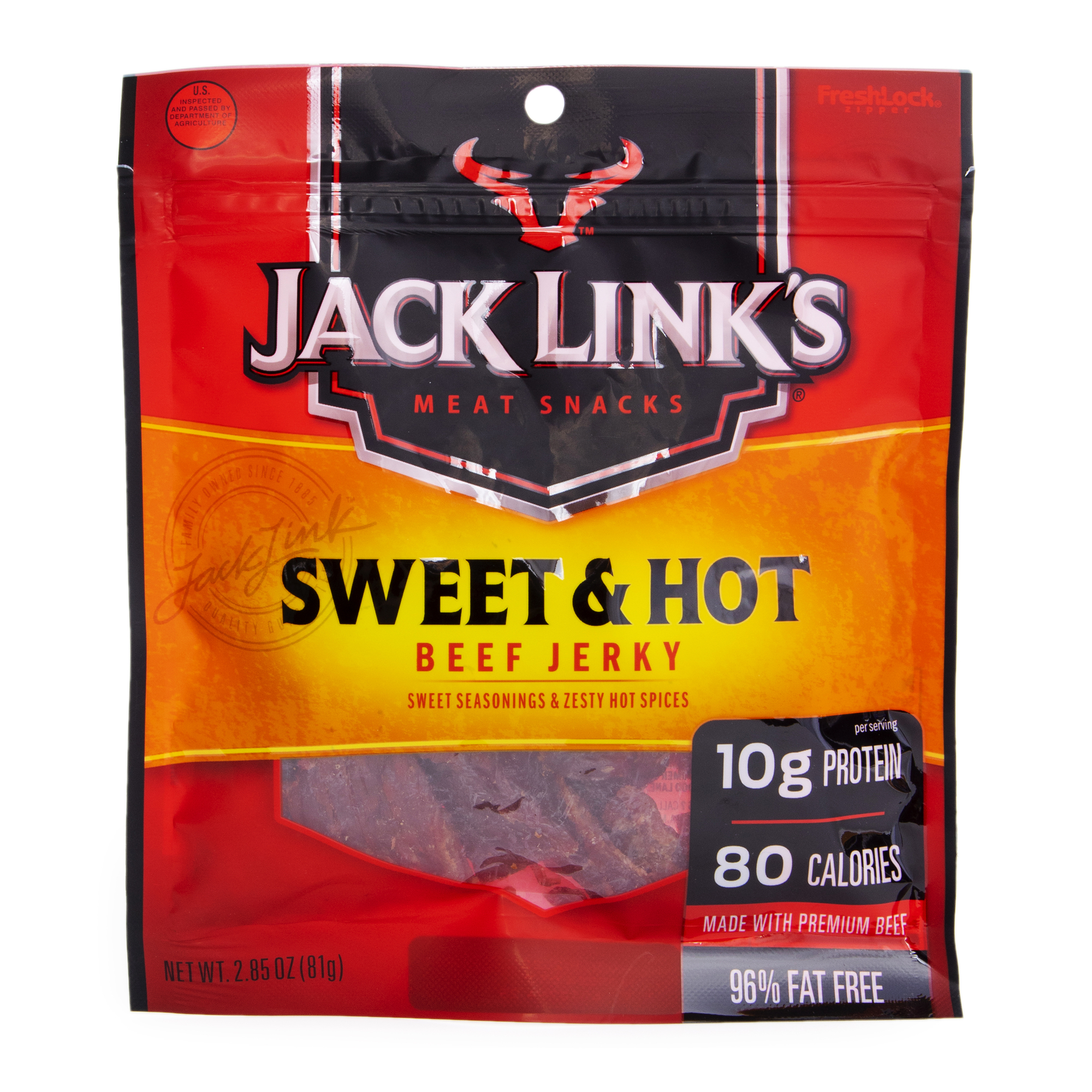 jack link's® extra tender sweet & hot beef jerky 2.85oz