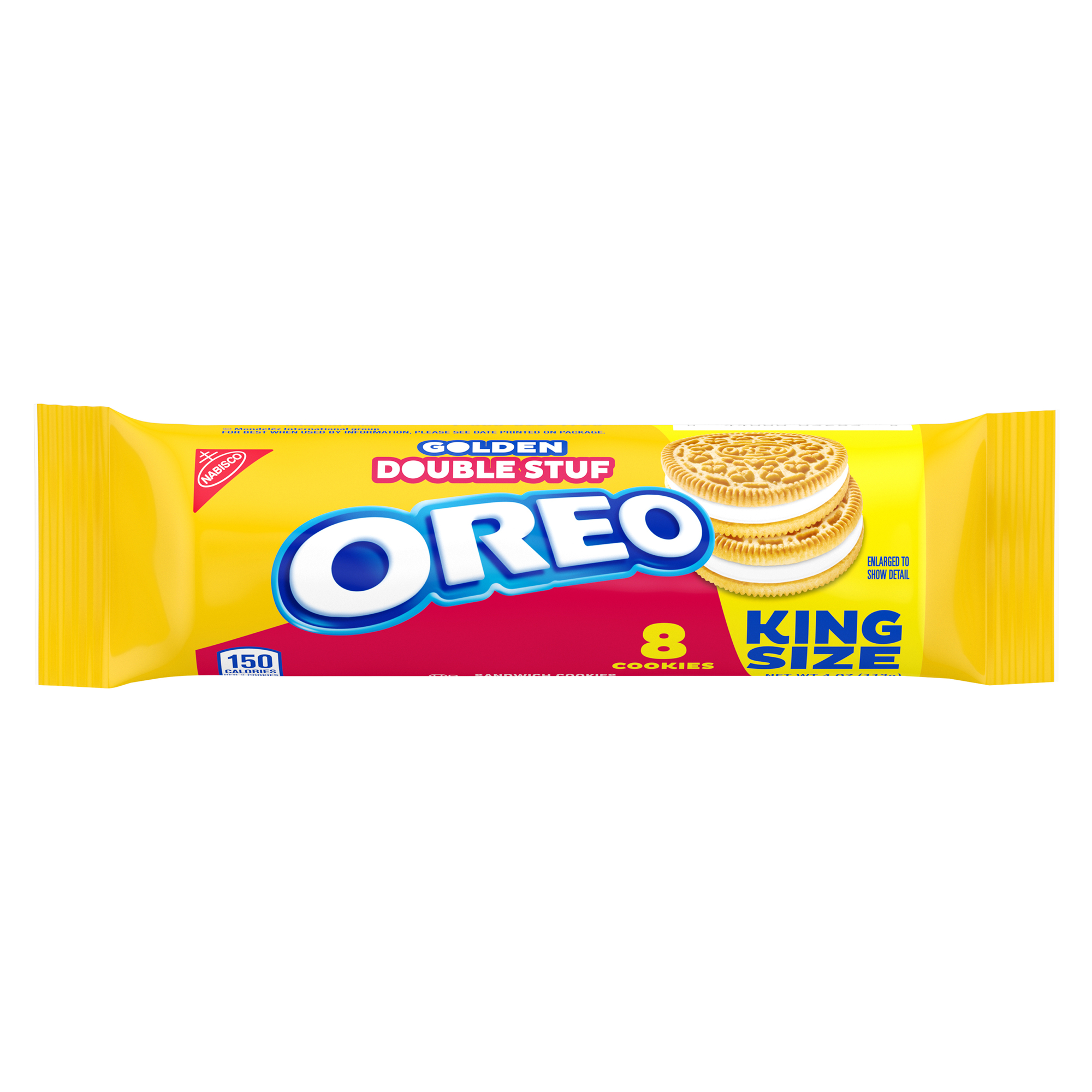 oreo® golden double stuf cookies king size 10-count