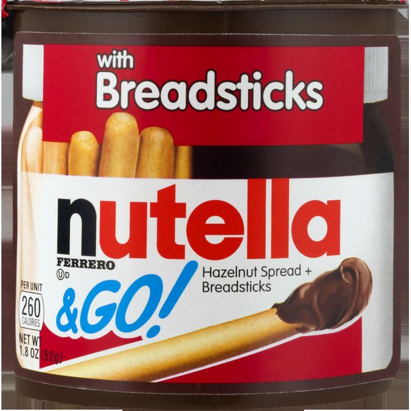 nutella® & go hazelnut spread + breadsticks 1.8oz