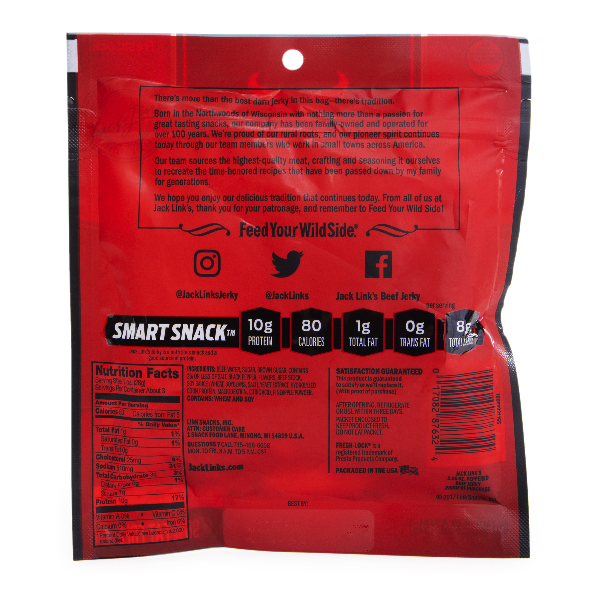 jack link's® peppered beef jerky 2.85oz