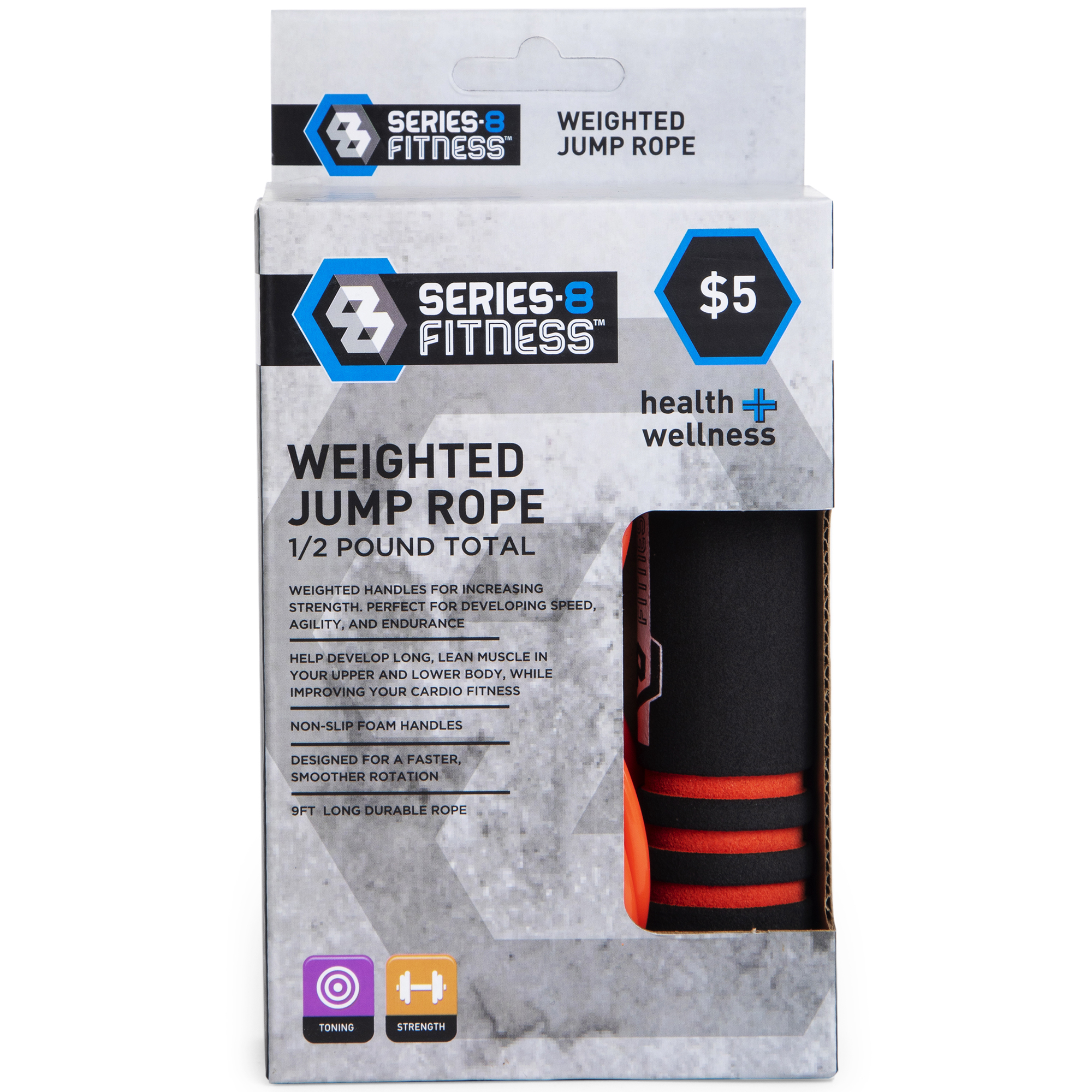 series-8 fitness™ weighted 9ft jump rope | Five Below