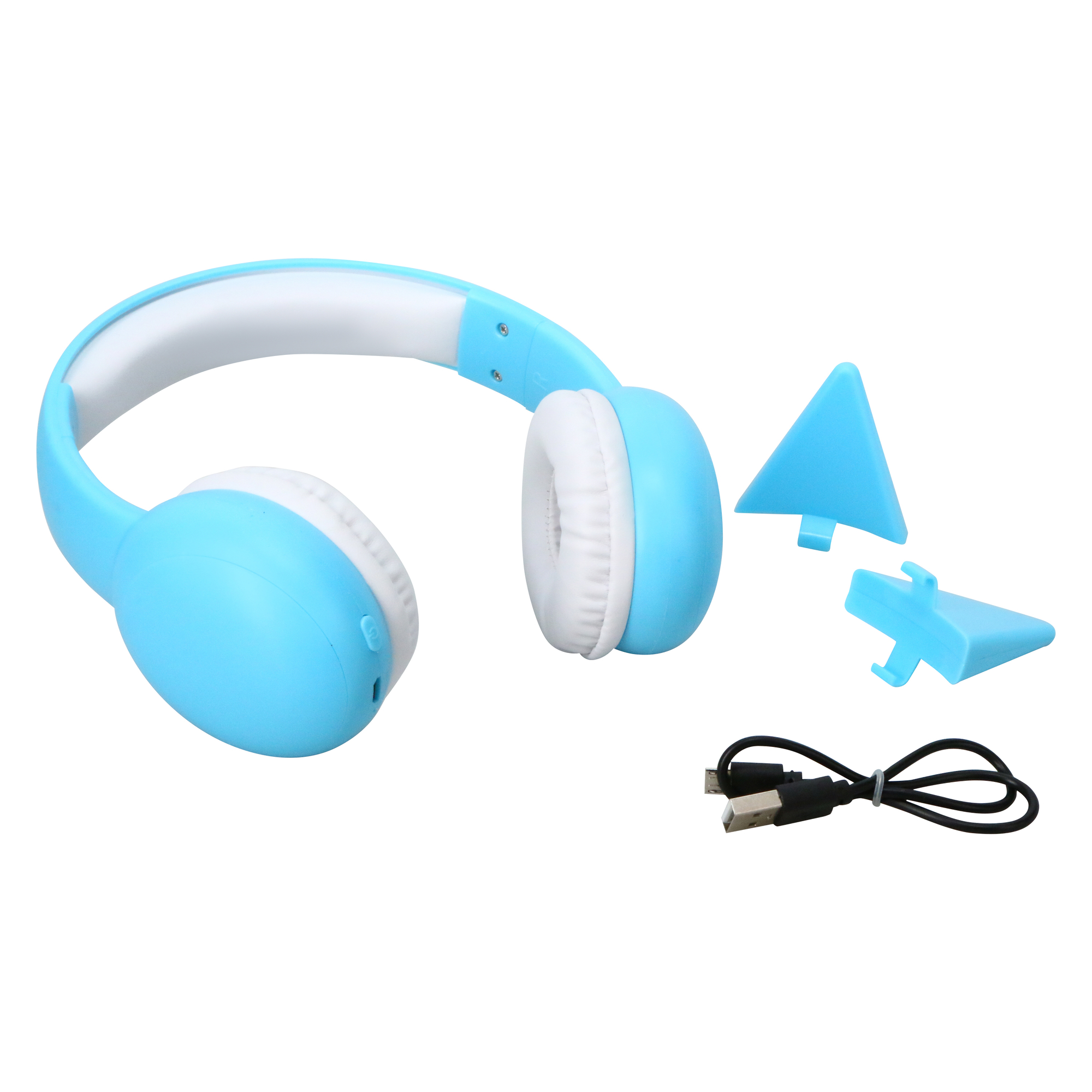 kitten cat ears kid-safe bluetooth® headphones - mint