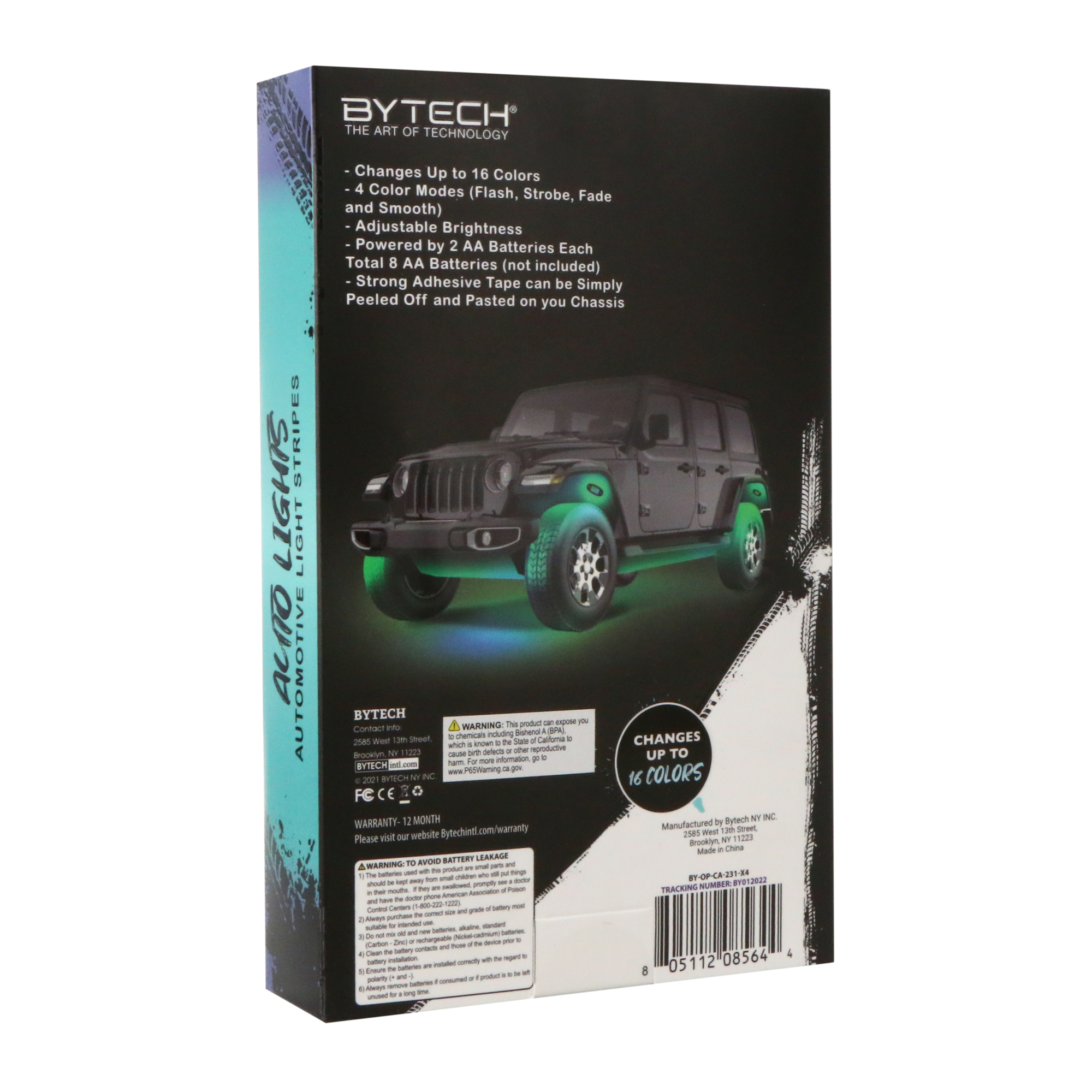 battery-operated car rock lights 4-pack
