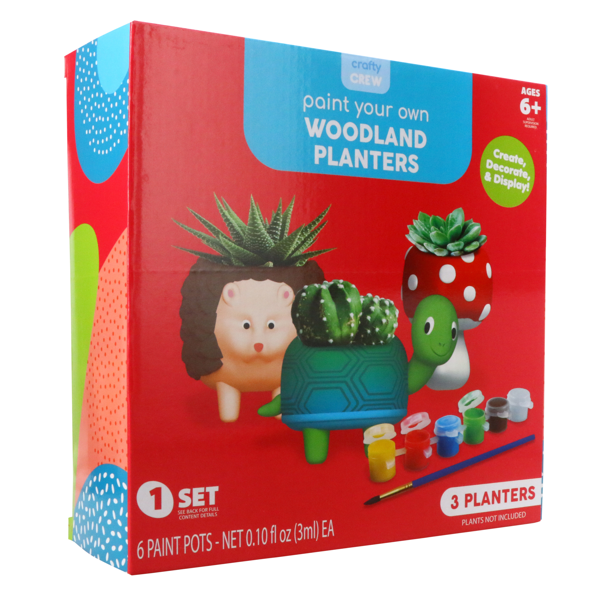 Paint Your Own Planter DIY Kit - Woodland