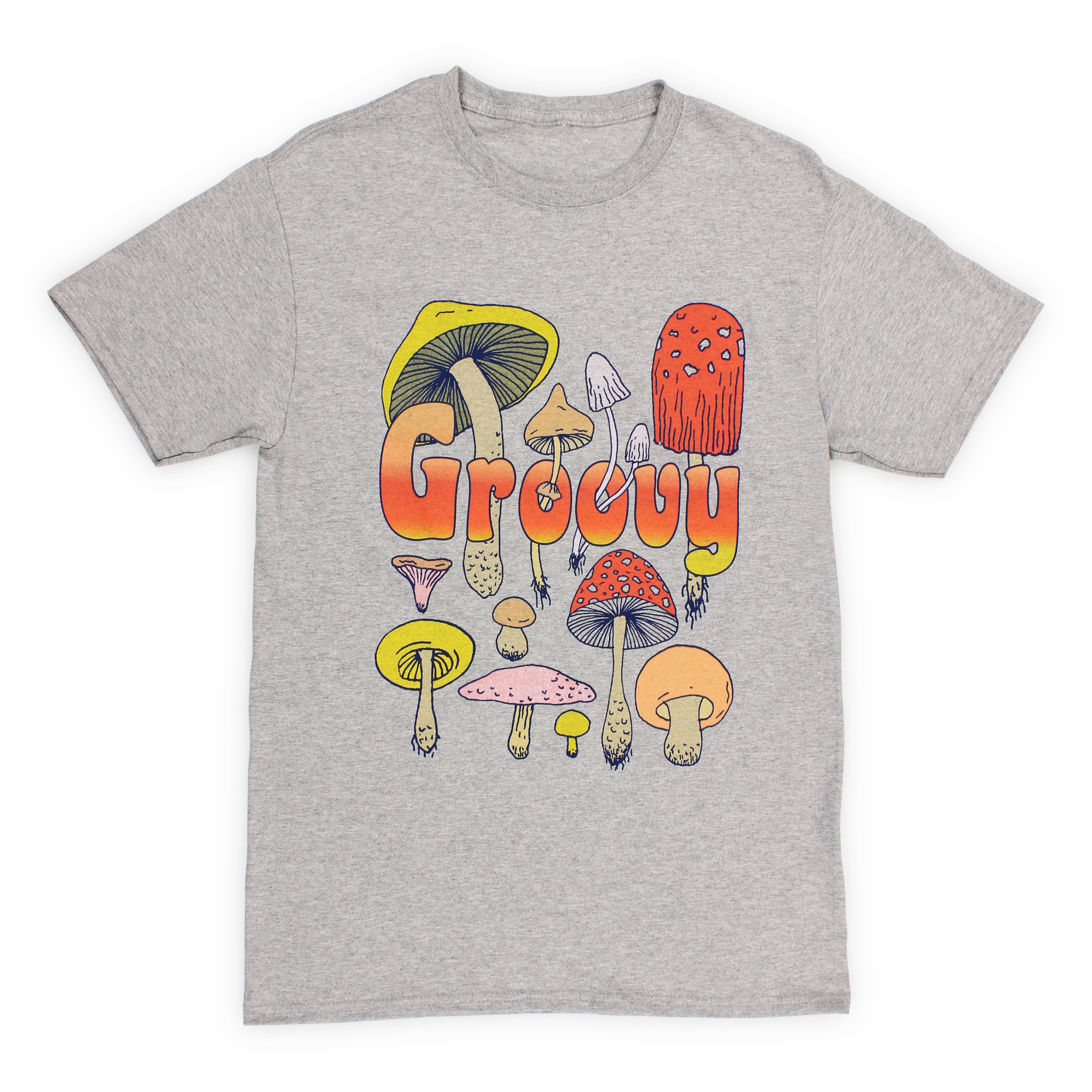 groovy mushroom graphic tee