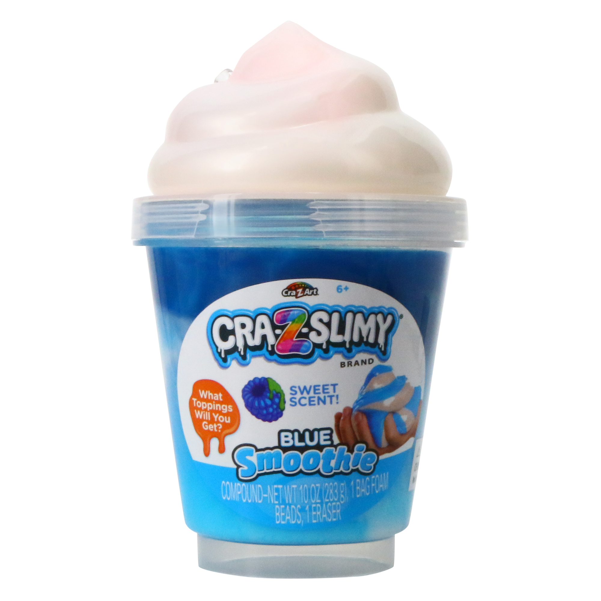 cra-z-slimy® smoothie scented slime & foam beads 10oz
