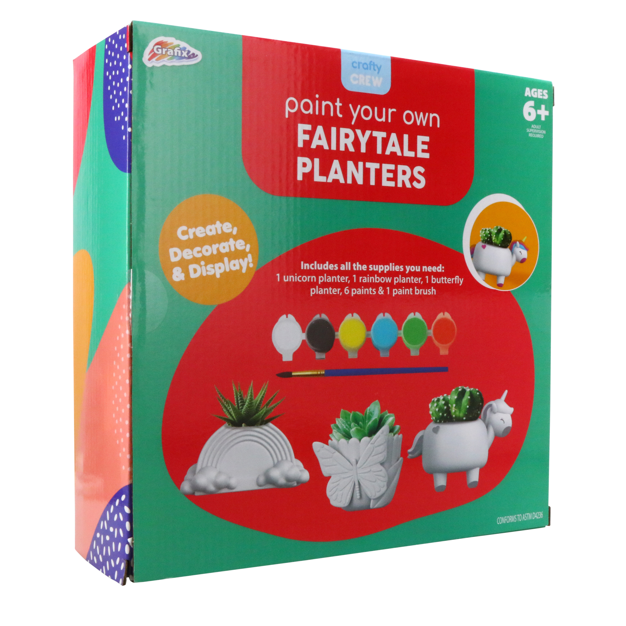Paint Your Own Planter DIY Kit - Fairytale