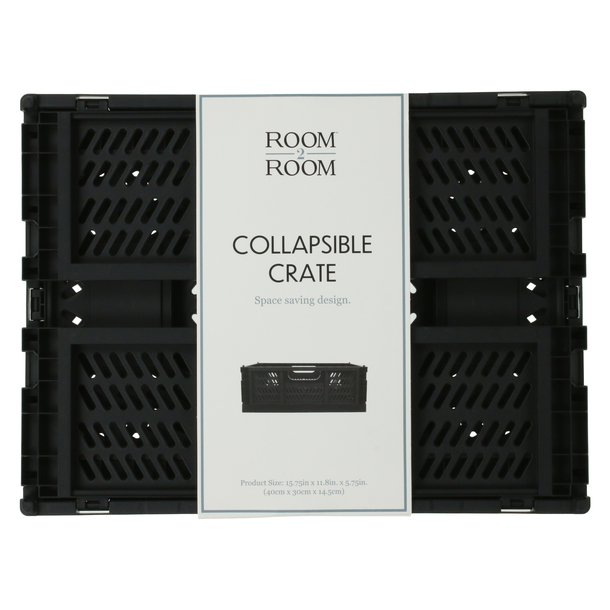 collapsible storage crate 15.75in x 11.8in