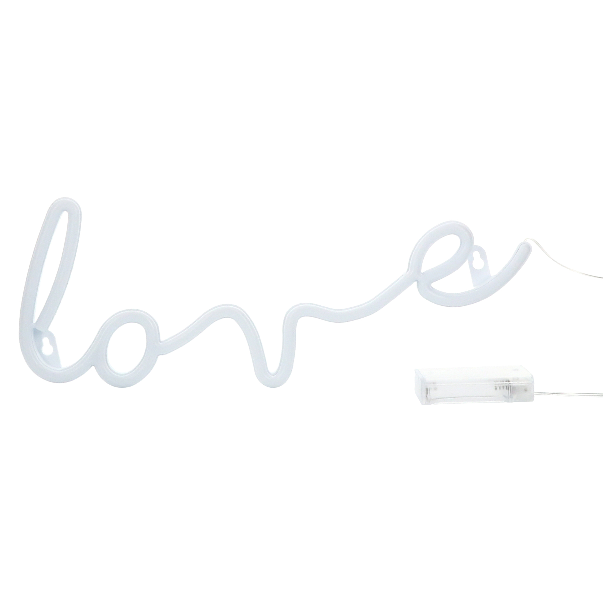 script 'love' LED neon light 14.5in x 6.5in