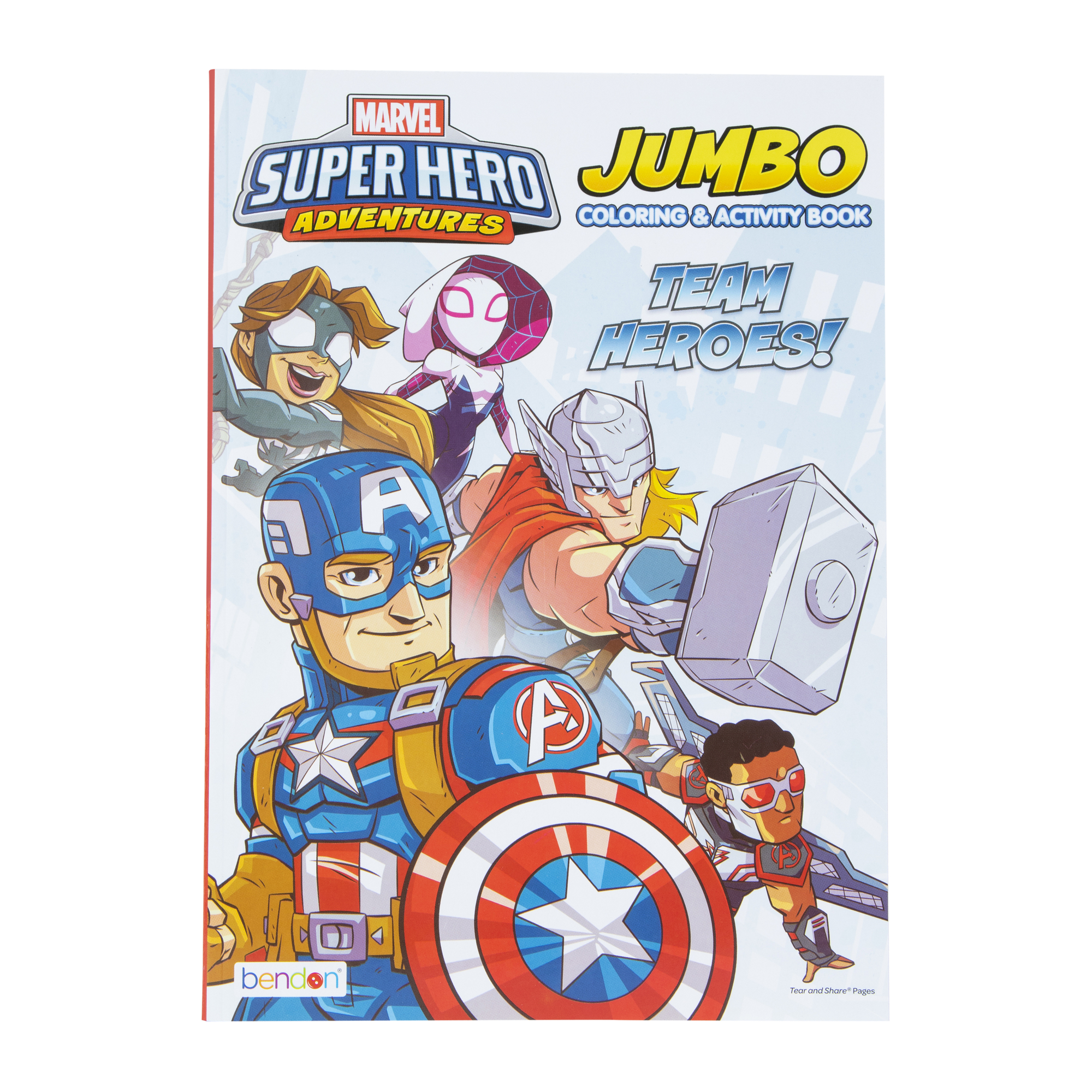 marvel super hero adventures jumbo coloring & activity book