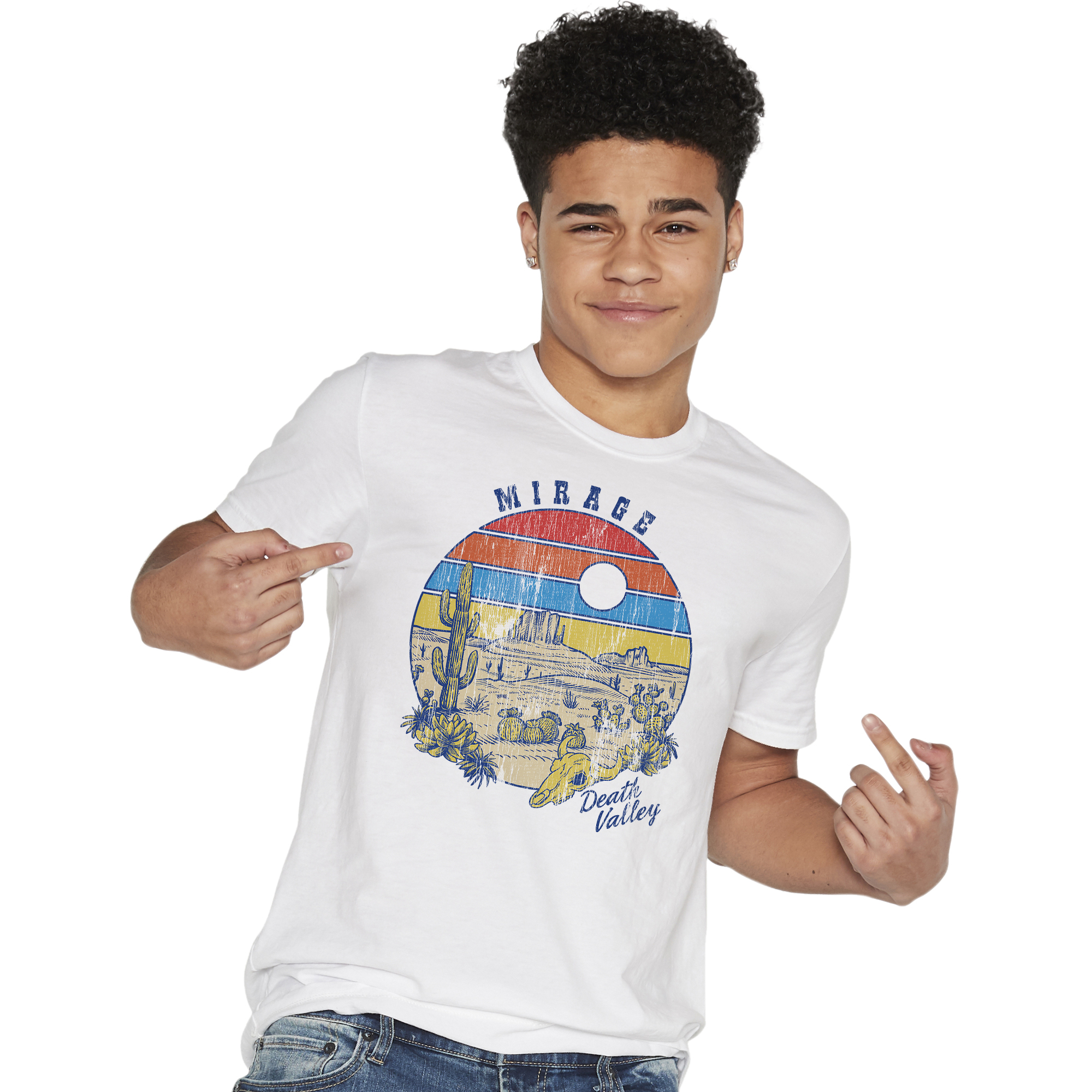 death valley mirage graphic tee
