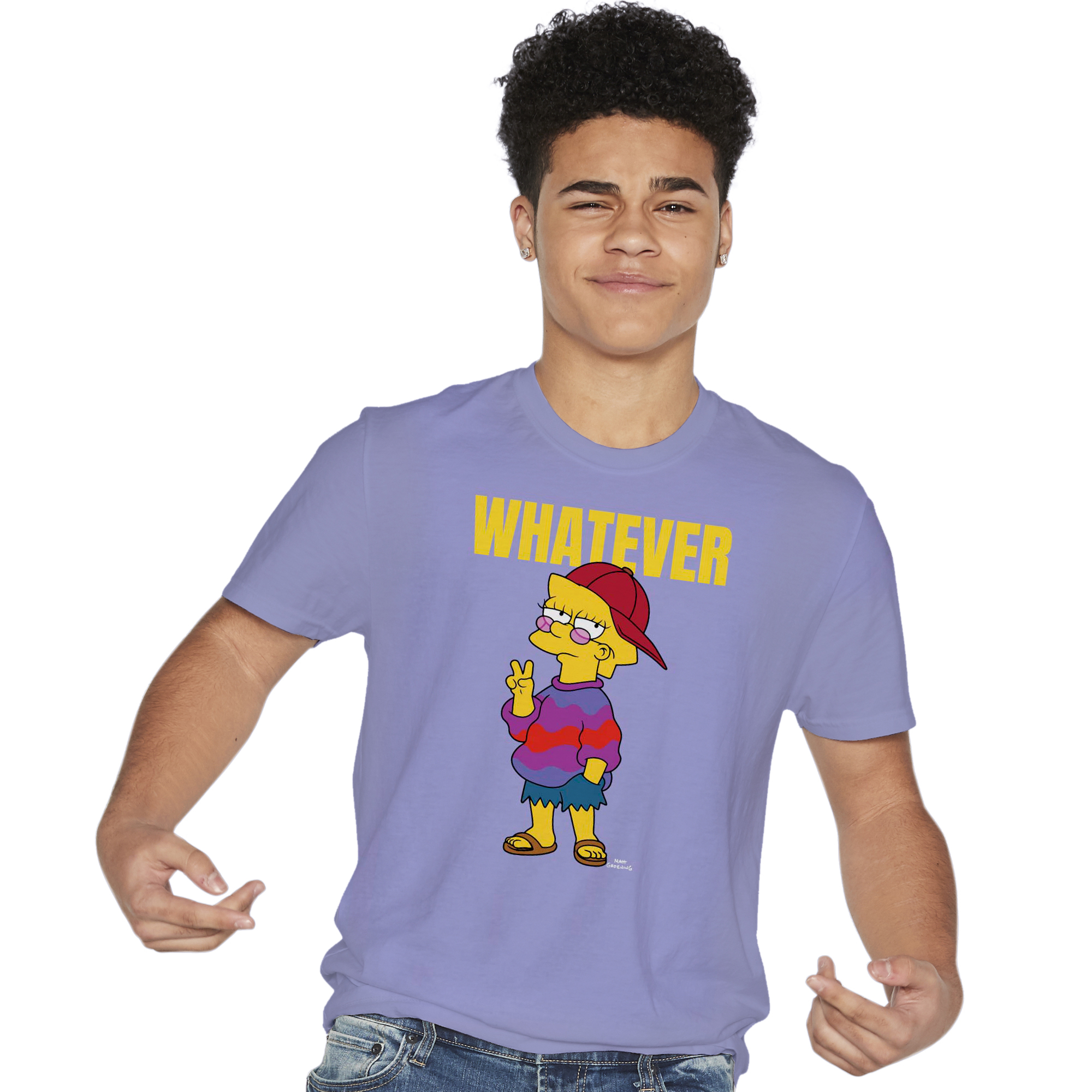 the simpsons™ lisa simpson 'whatever' graphic tee