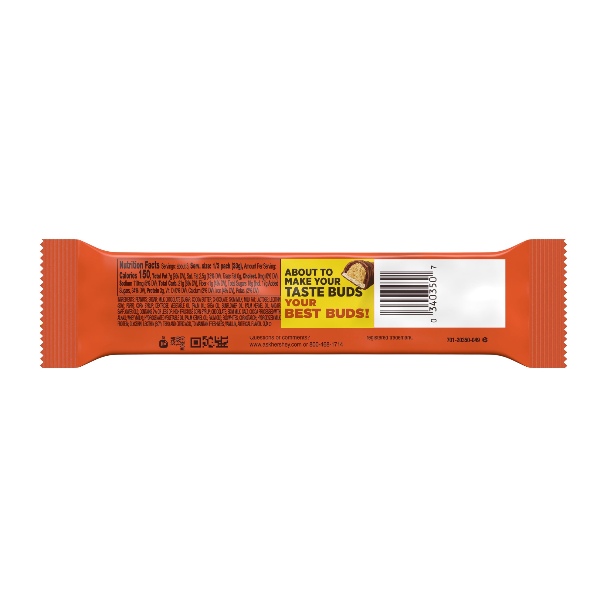 reese's® fast break king size candy bar 3.5oz