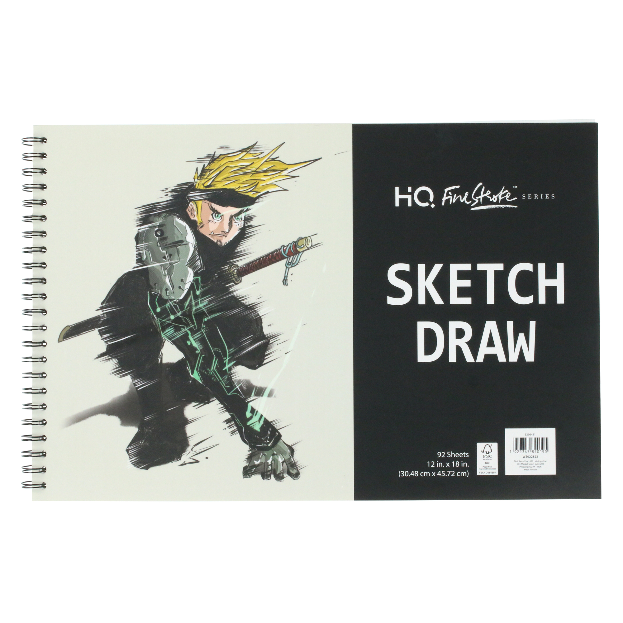 12in x 18in finestroke™ series spiral sketchbook | Five Below