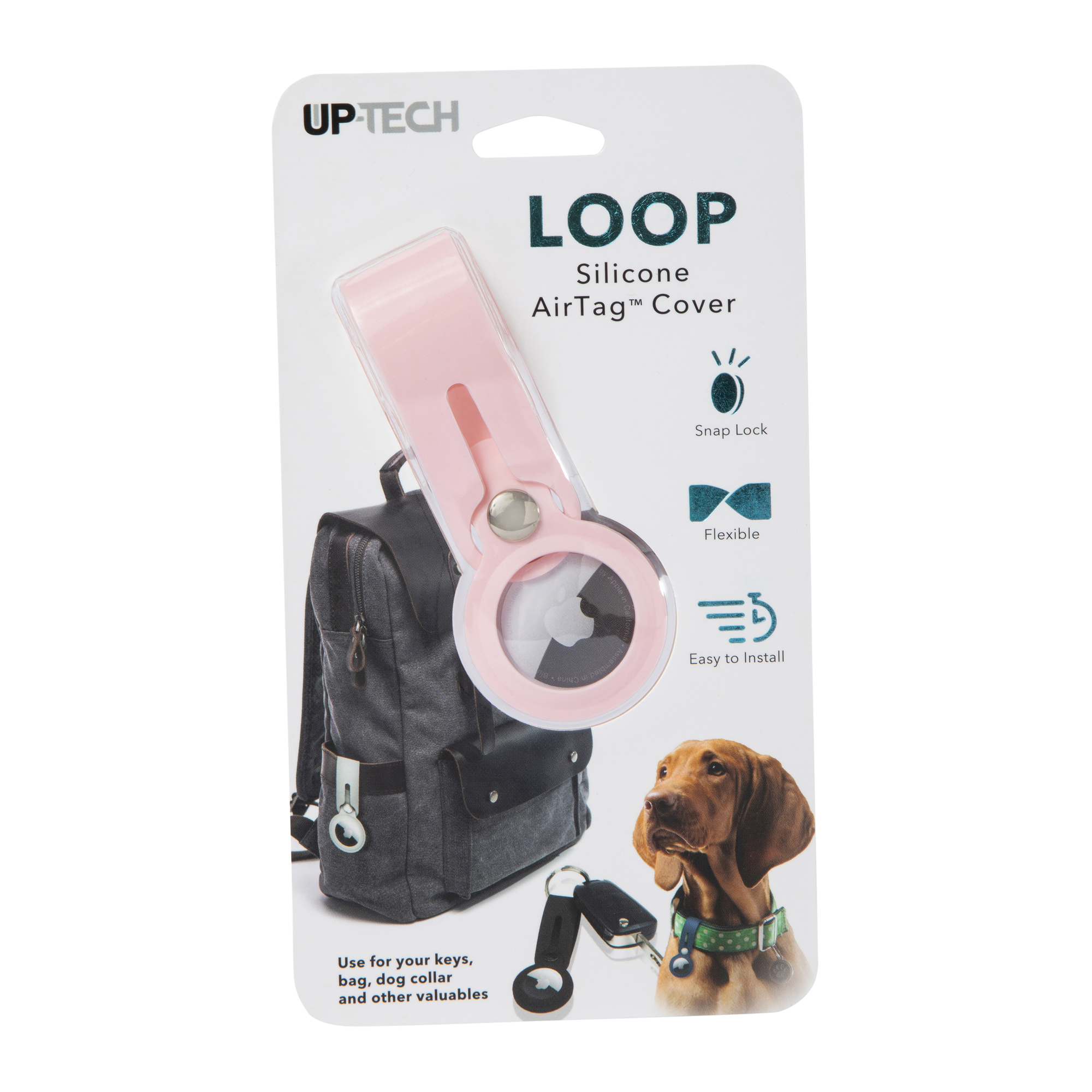 Waterproof Airtag Case - 2 Pack in Black - Encased